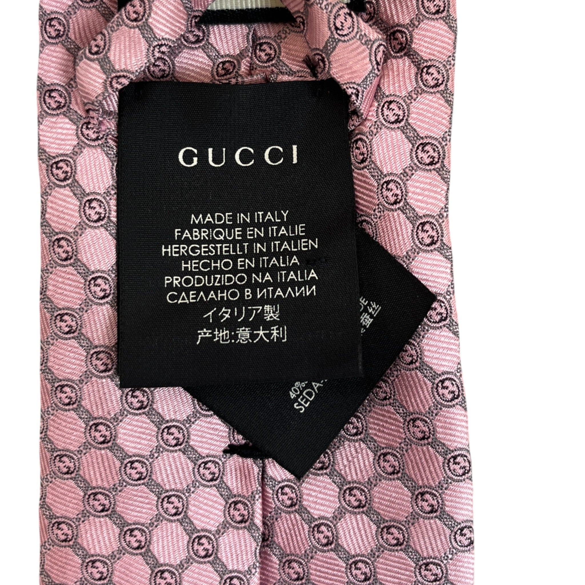 Men's Gg Supreme Tie Pink