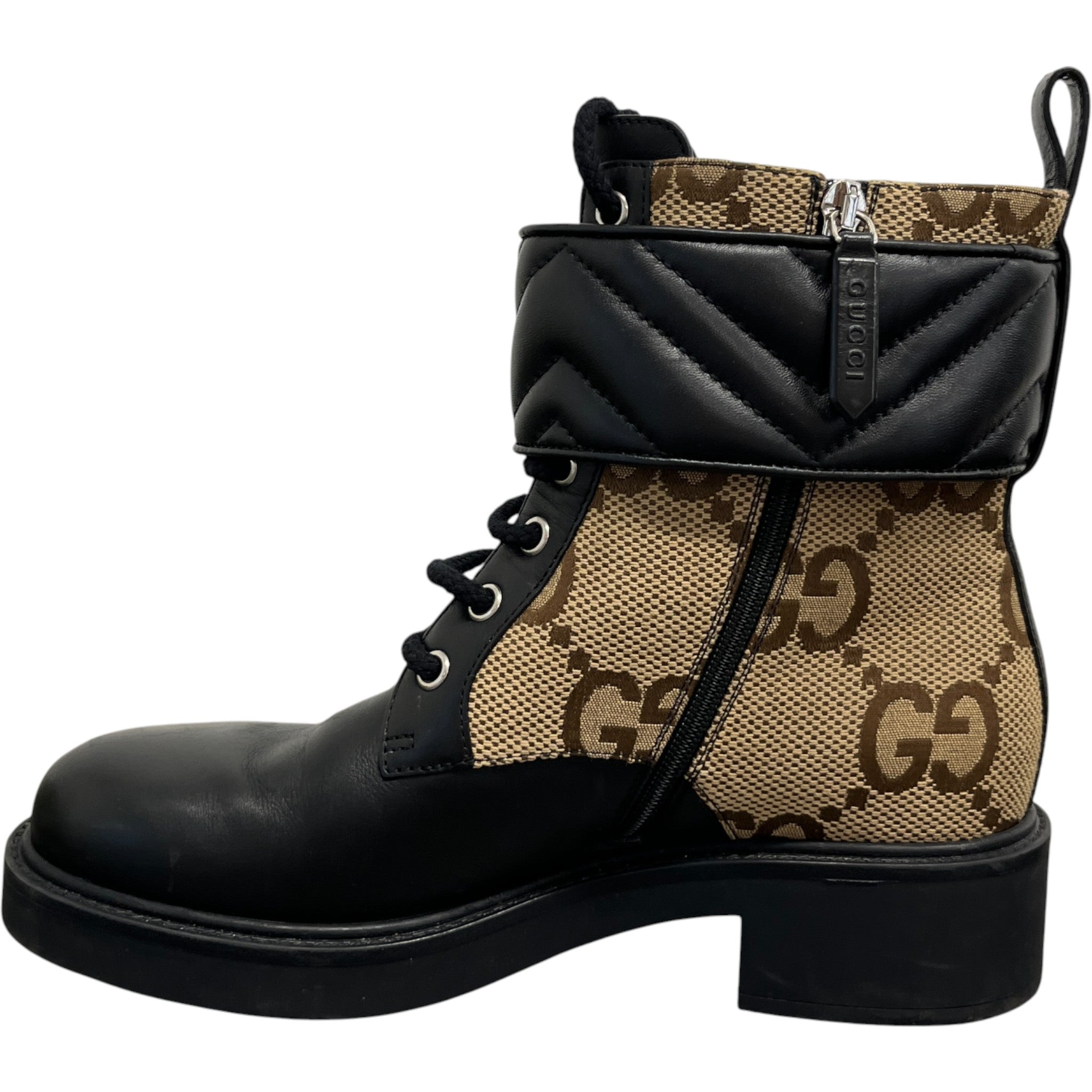 Women's Gg Marmont Round Toe Ankle Boots Black Size EU 36.5 / UK 3.5