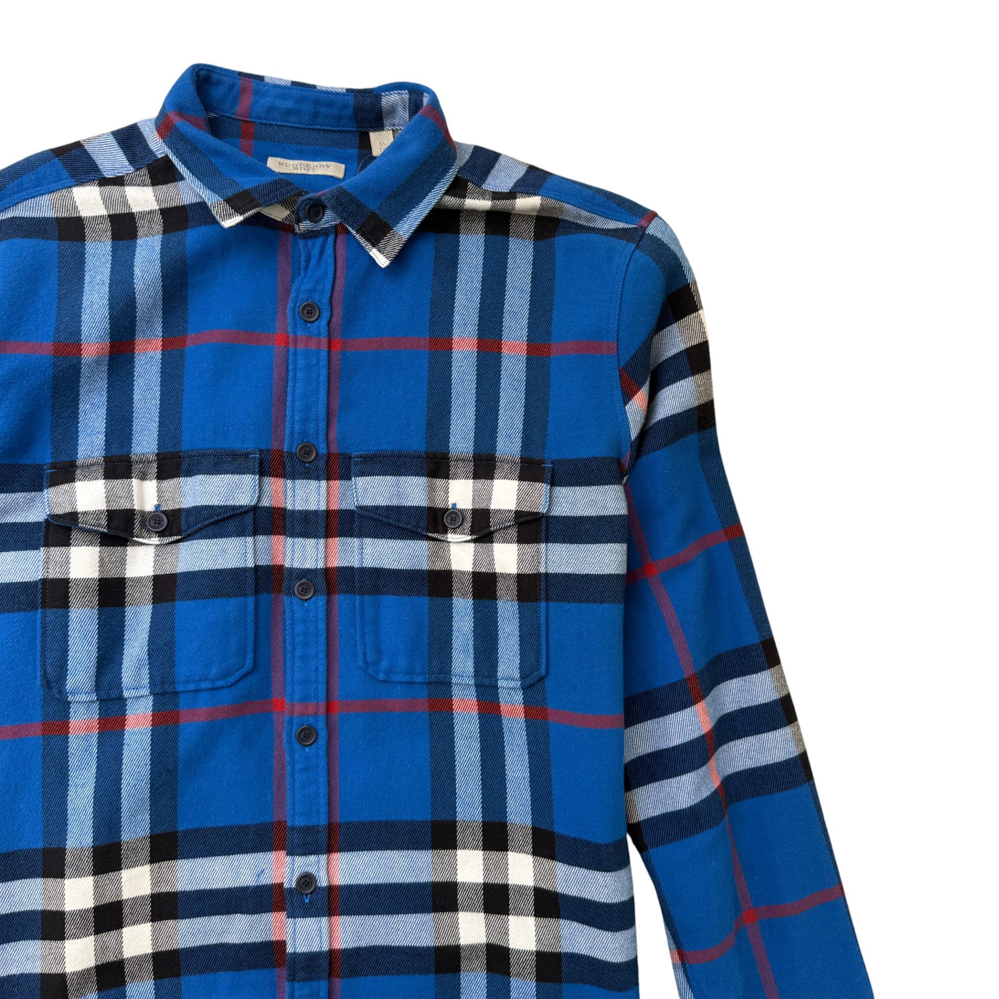Men's Check OverShirt Blue Size XL