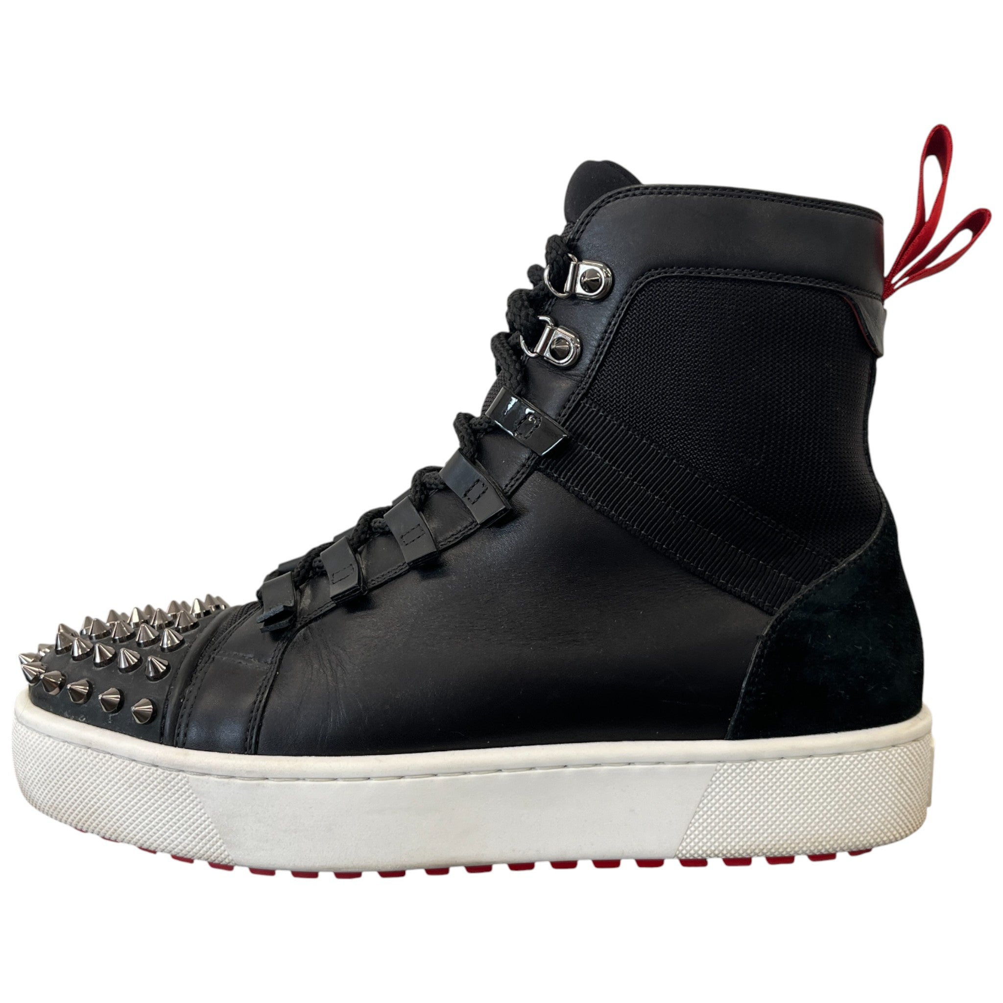 Men's Smartic Flat High Trainers Black Size EU 42.5 / UK 8.5