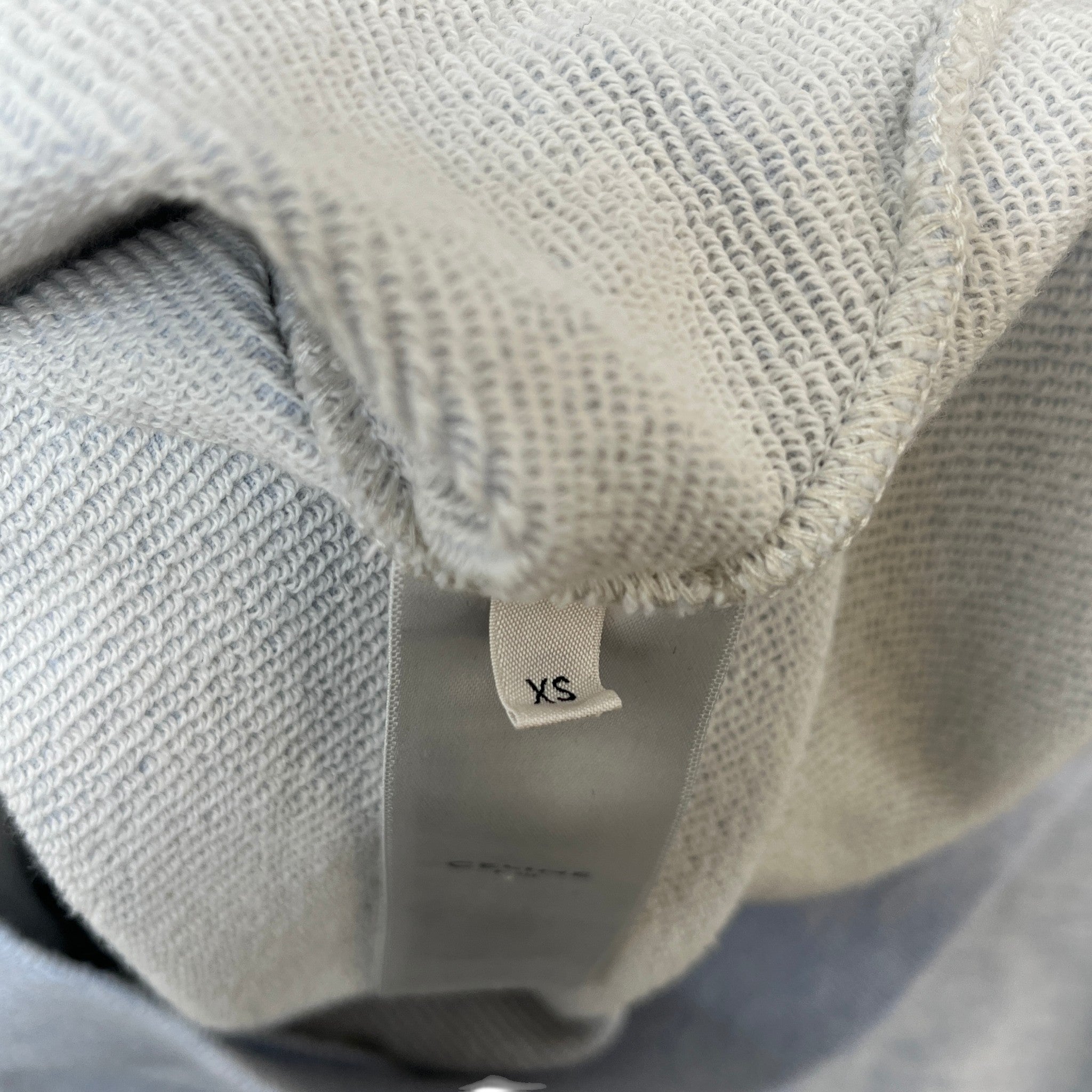 Women's Logo Print Hoodie Grey Size XS