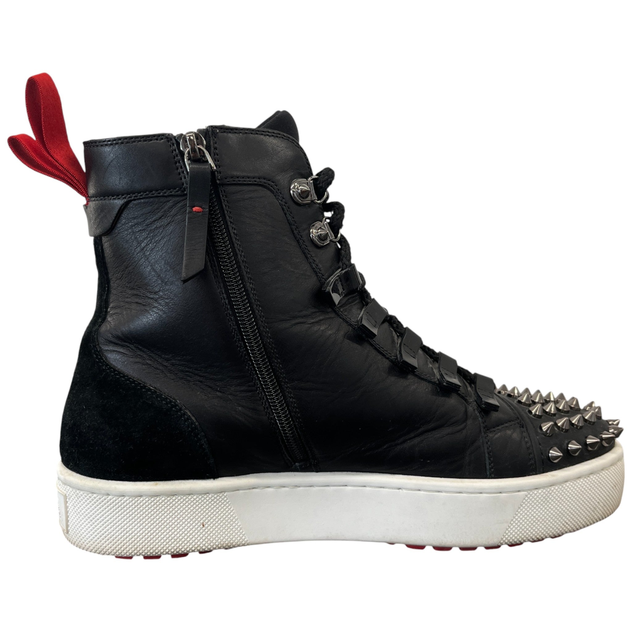 Men's Smartic Flat High Trainers Black Size EU 42.5 / UK 8.5