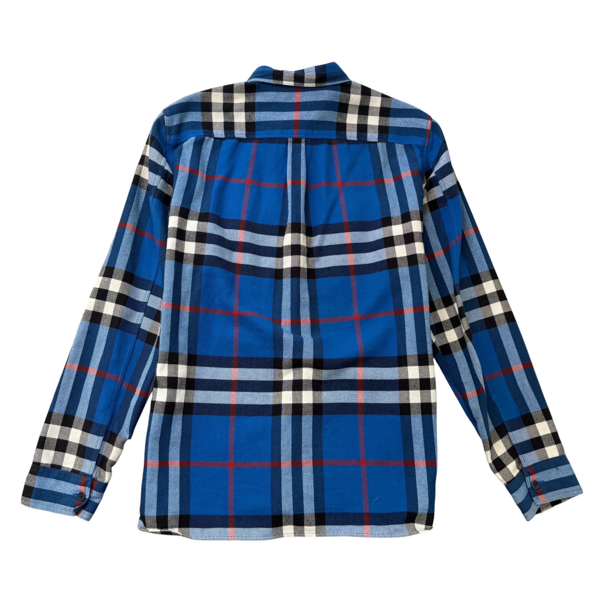 Men's Check OverShirt Blue Size XL