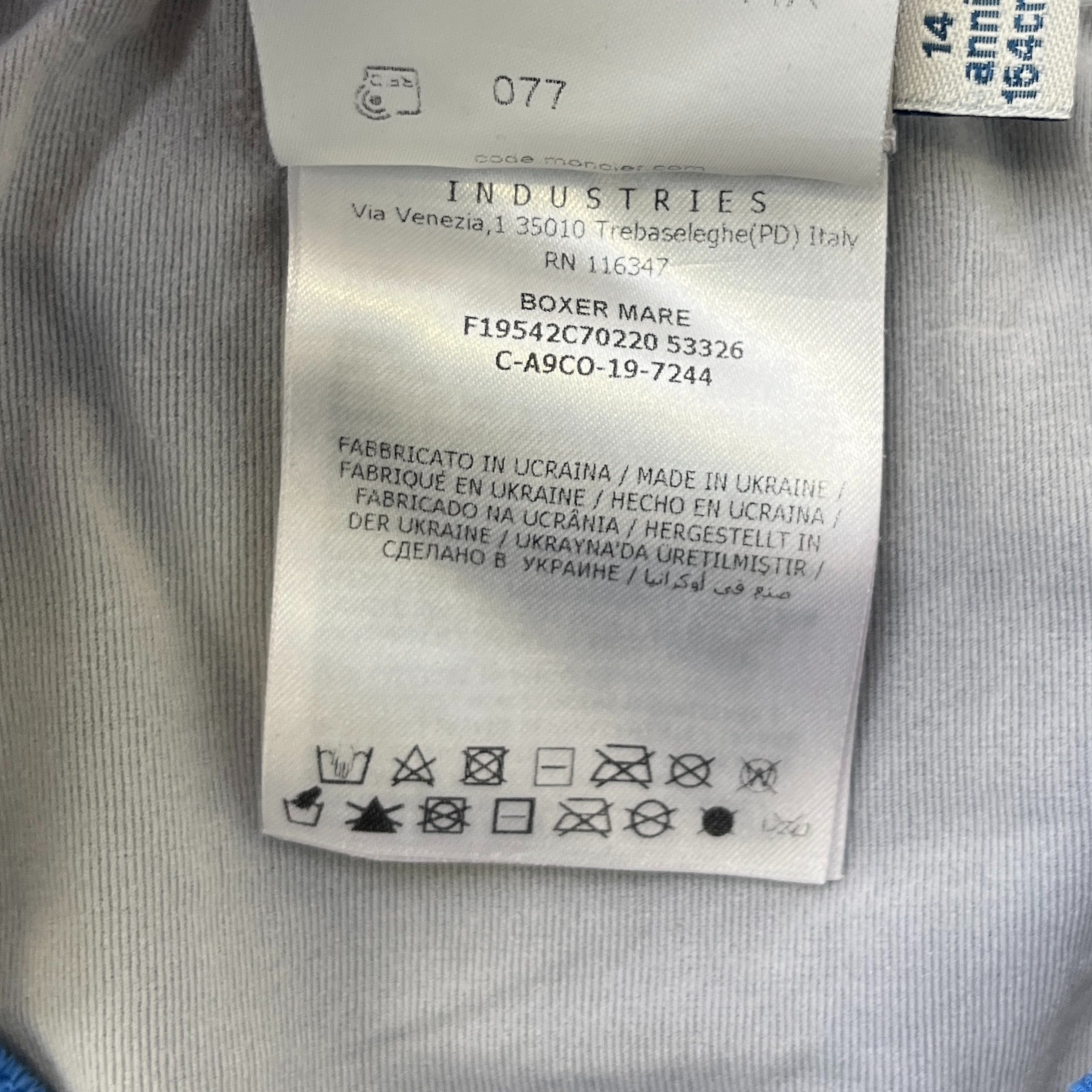 Men's Boxer Mare Boys Age 14 Swim Shorts Blue Size XXS