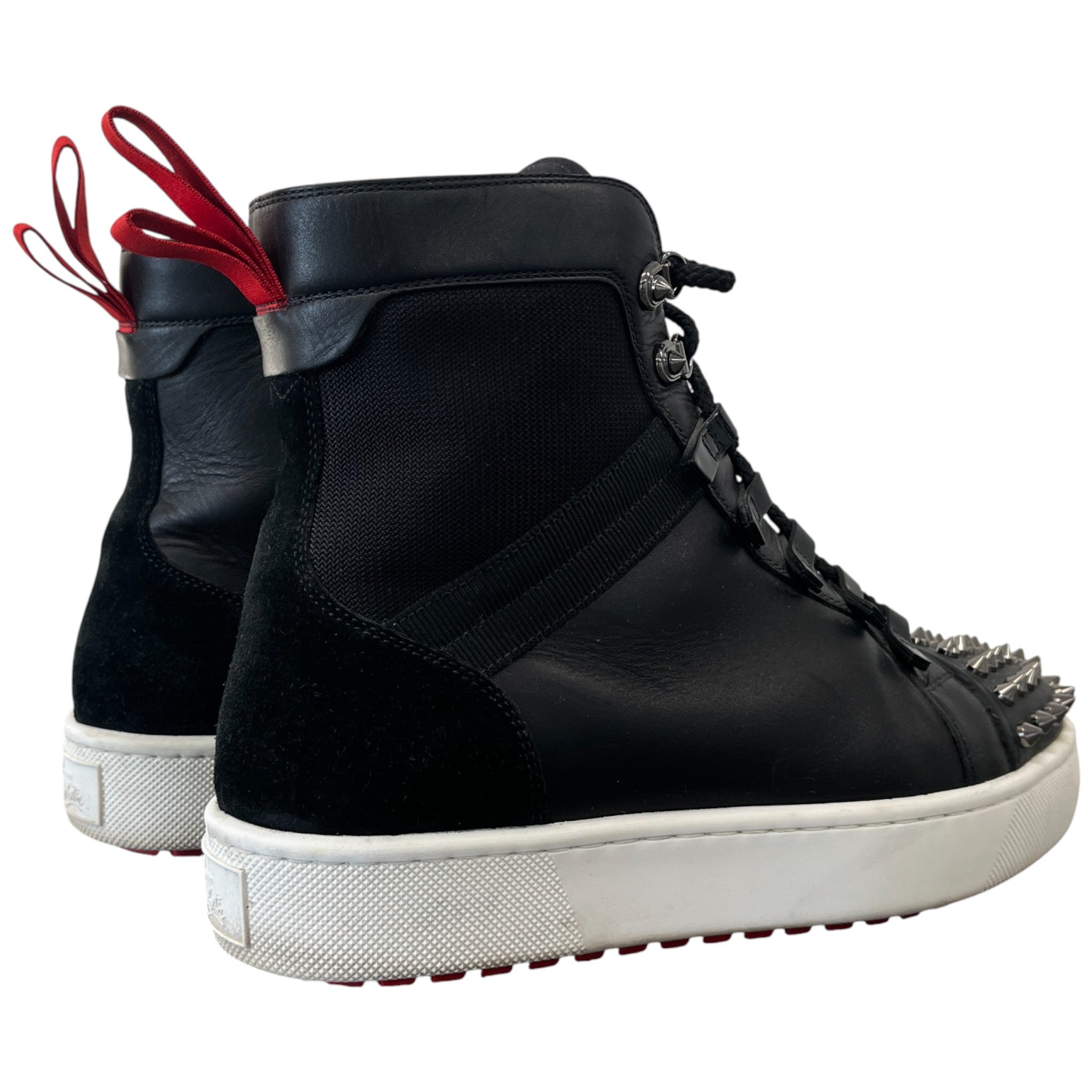 Men's Smartic Flat High Trainers Black Size EU 42.5 / UK 8.5