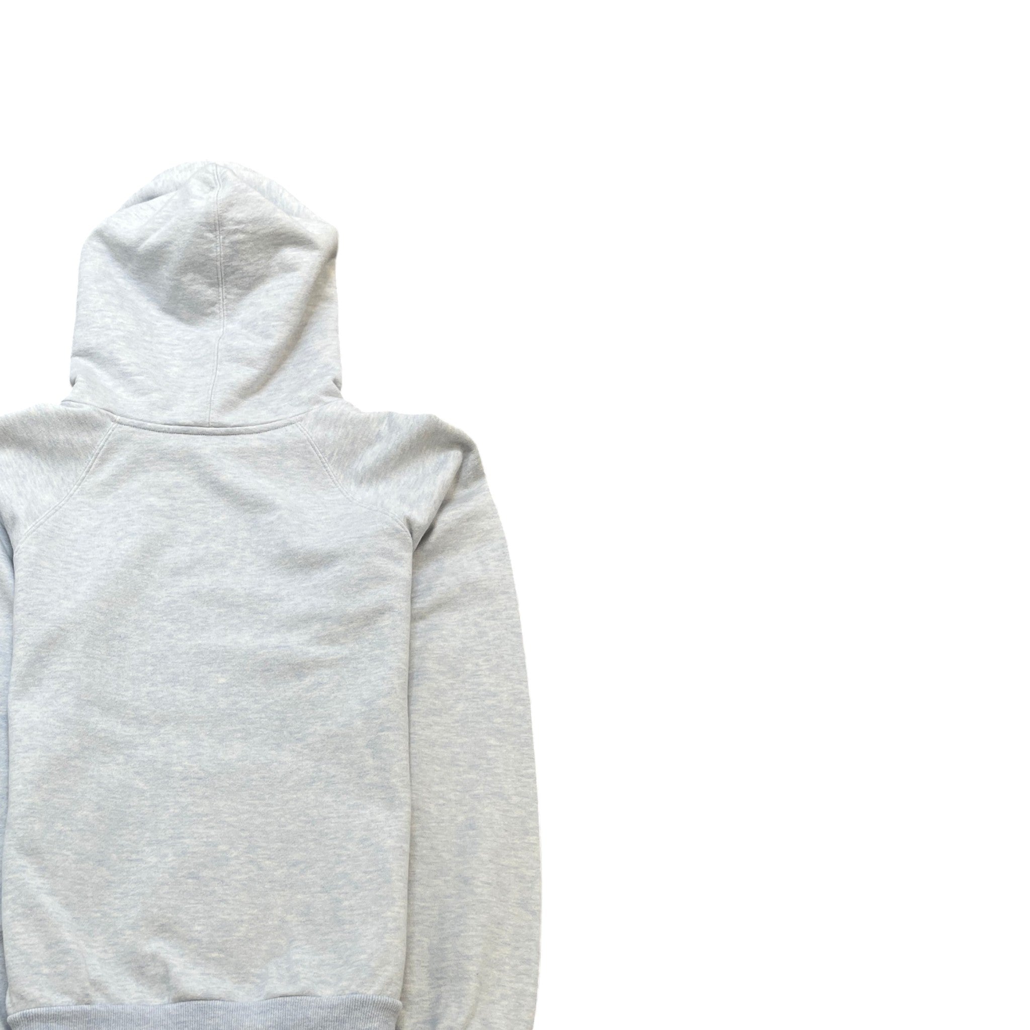 Women's Logo Print Hoodie Grey Size XS