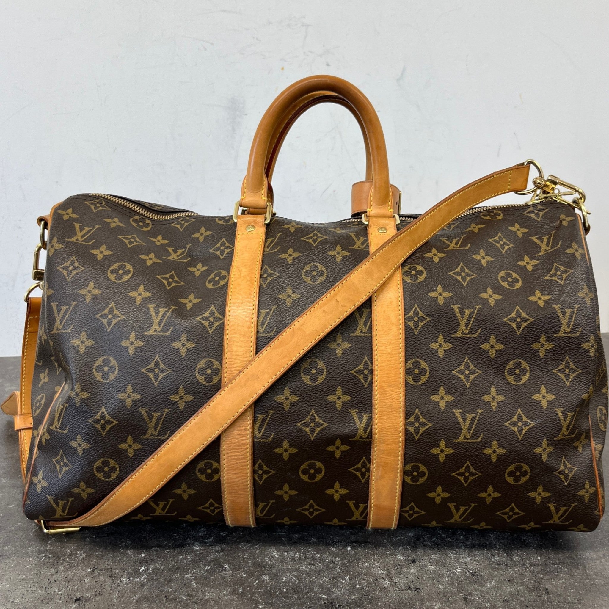 Men's Monogram Keepall 45 Bag Brown