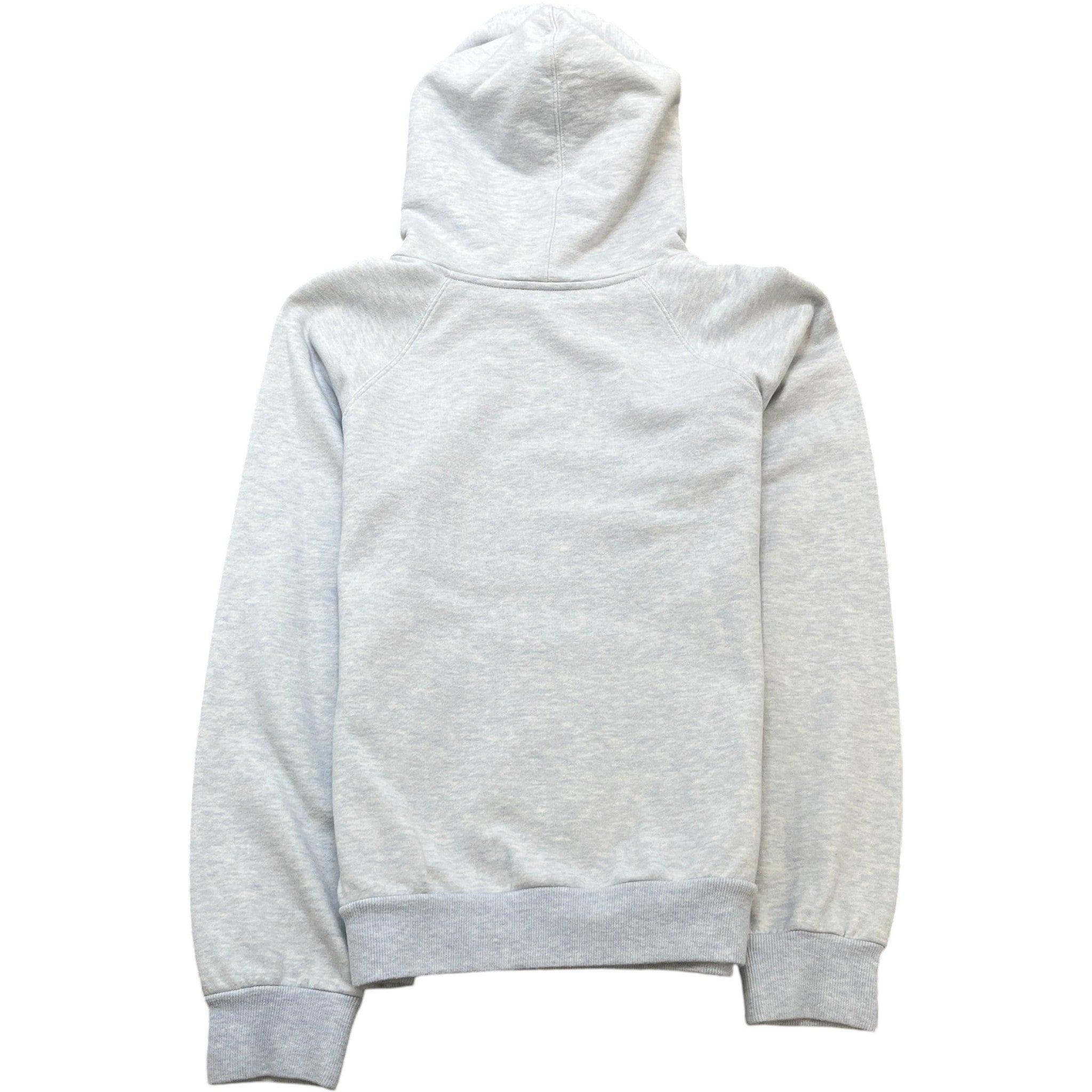 Women's Logo Print Hoodie Grey Size XS