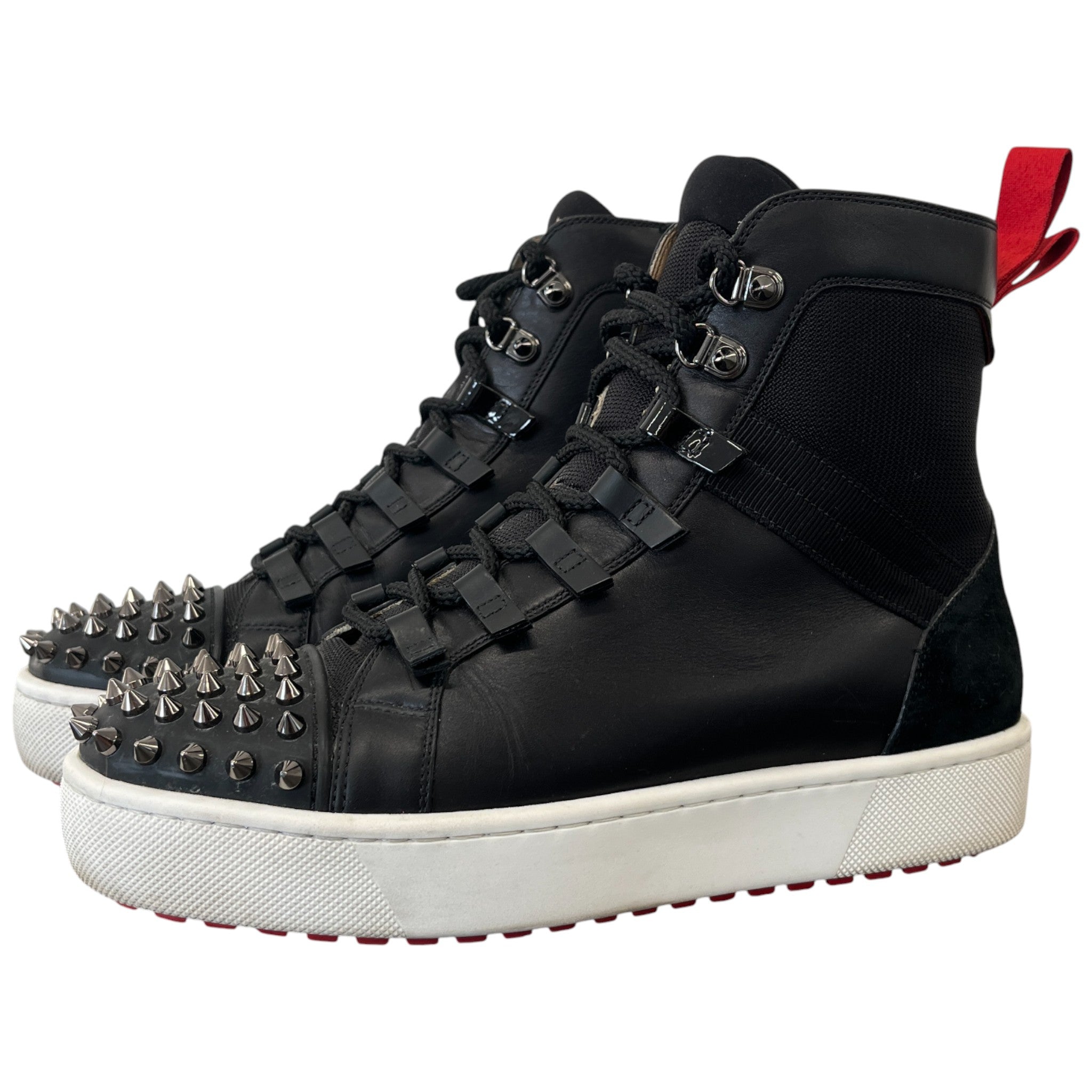 Men's Smartic Flat High Trainers Black Size EU 42.5 / UK 8.5