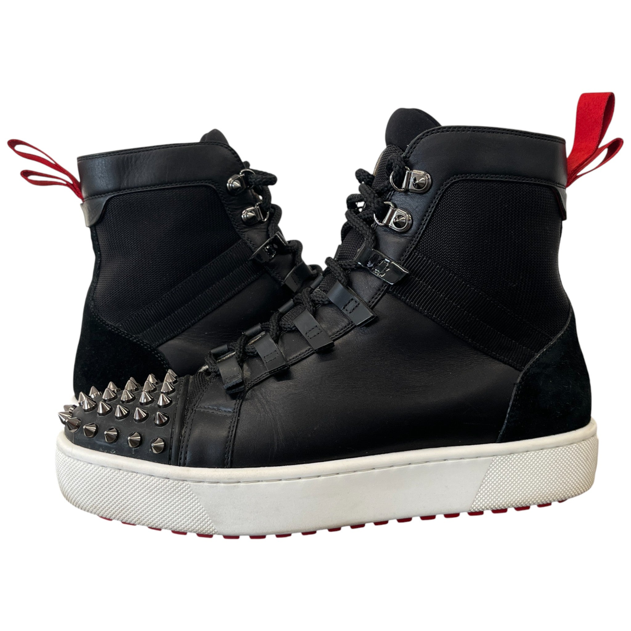 Men's Smartic Flat High Trainers Black Size EU 42.5 / UK 8.5