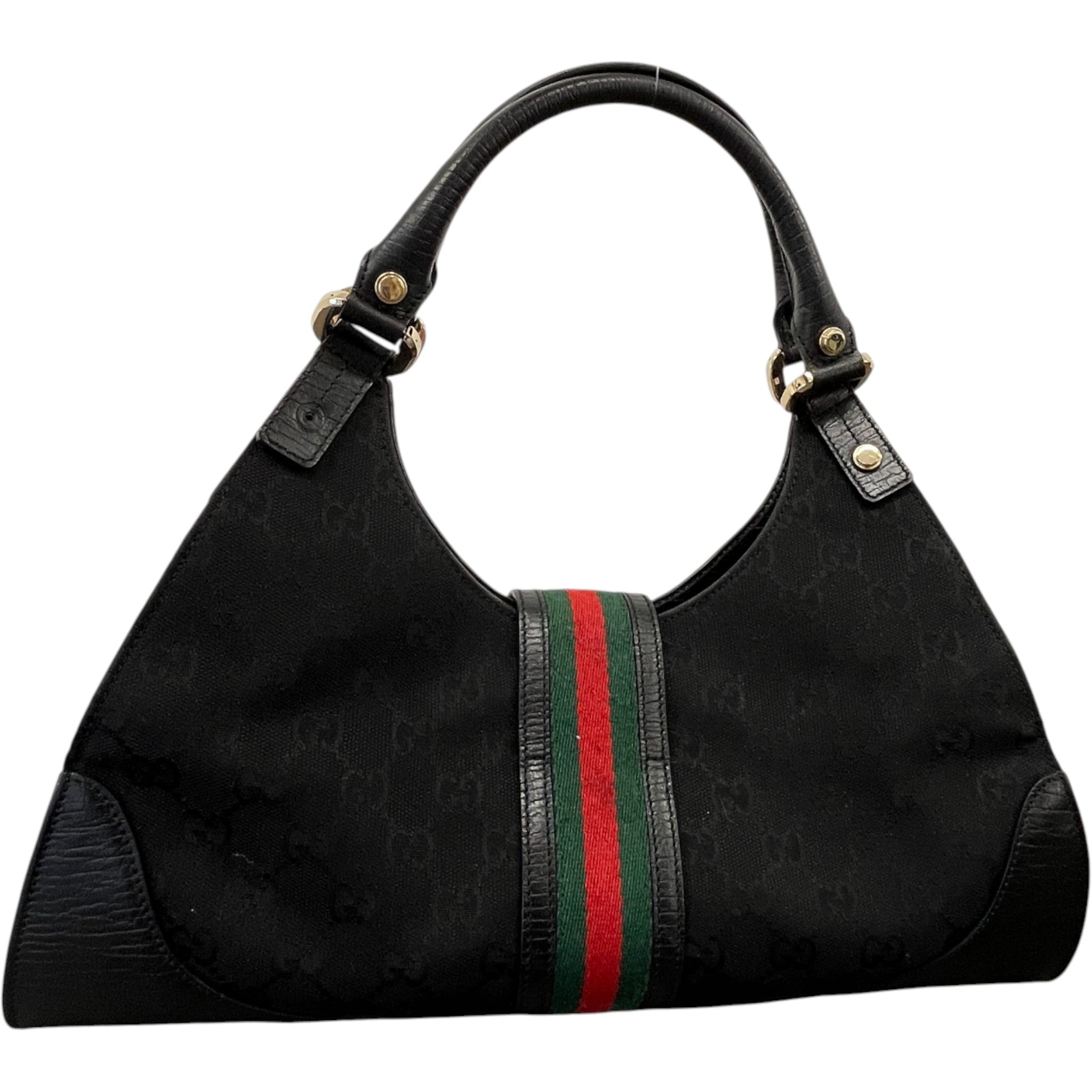 Women's Gg Web Jackie Handbag Black