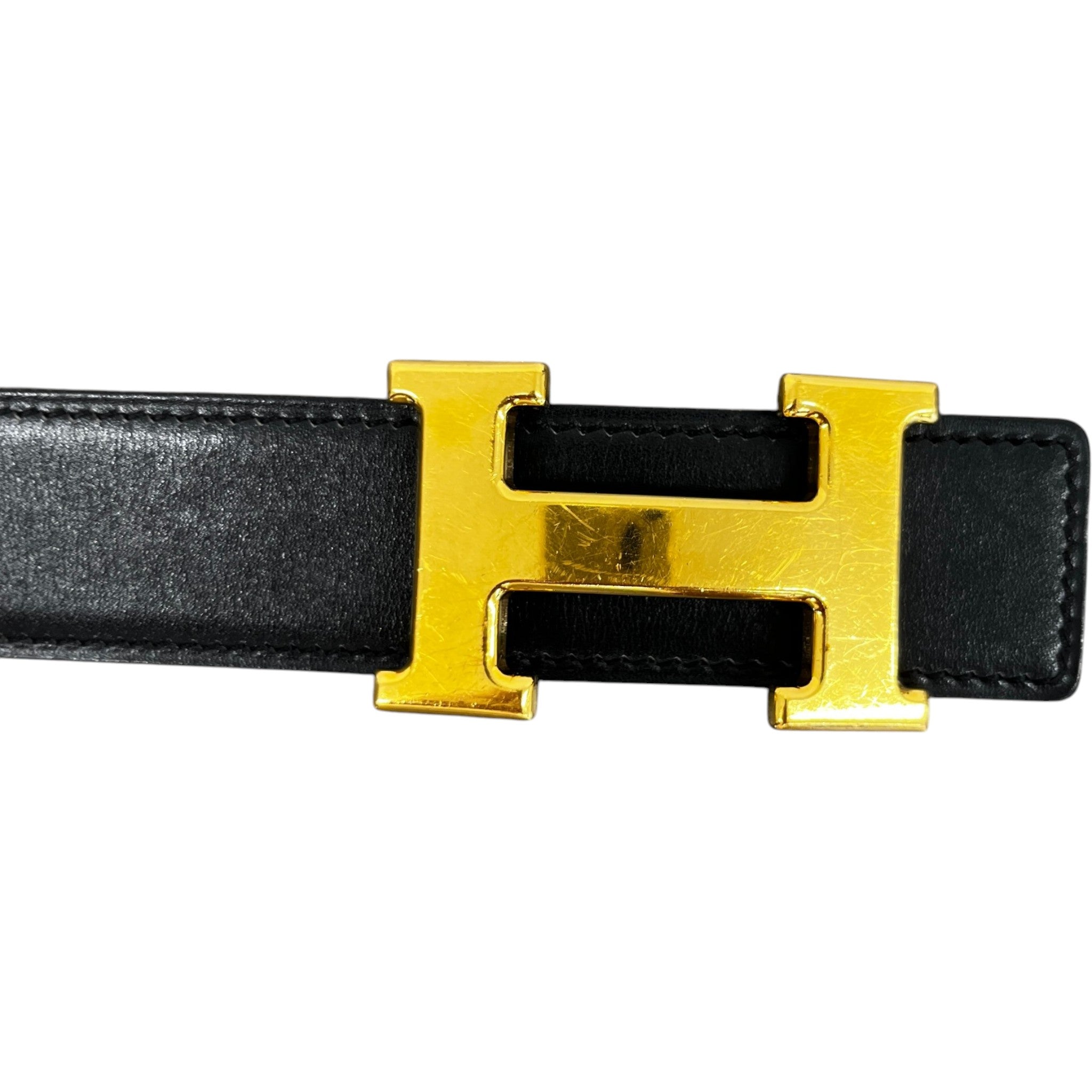 Women's Buckle Reversible Belt Beige Size 75CM / UK 6
