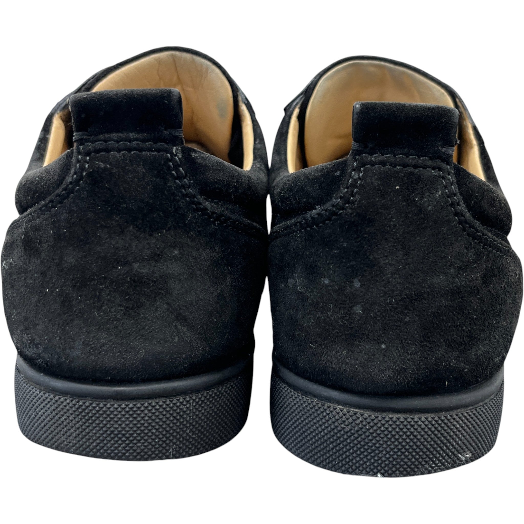 Men's Louis Spikes Flat Low Trainers Black Size EU 42 / UK 8