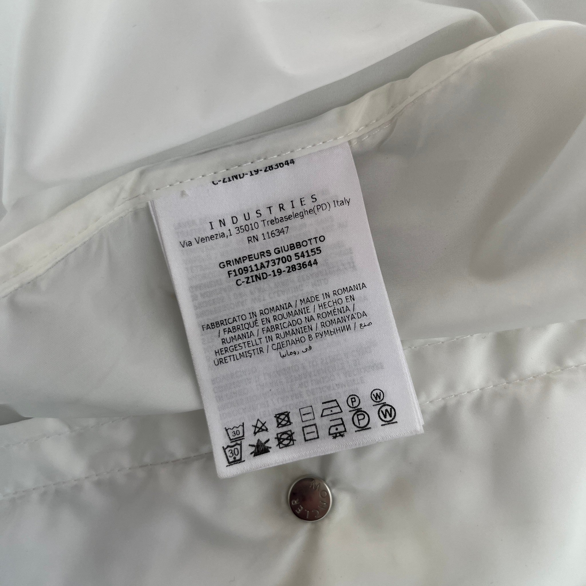 Men's Grimpeurs Jacket White Size 5 / XXL
