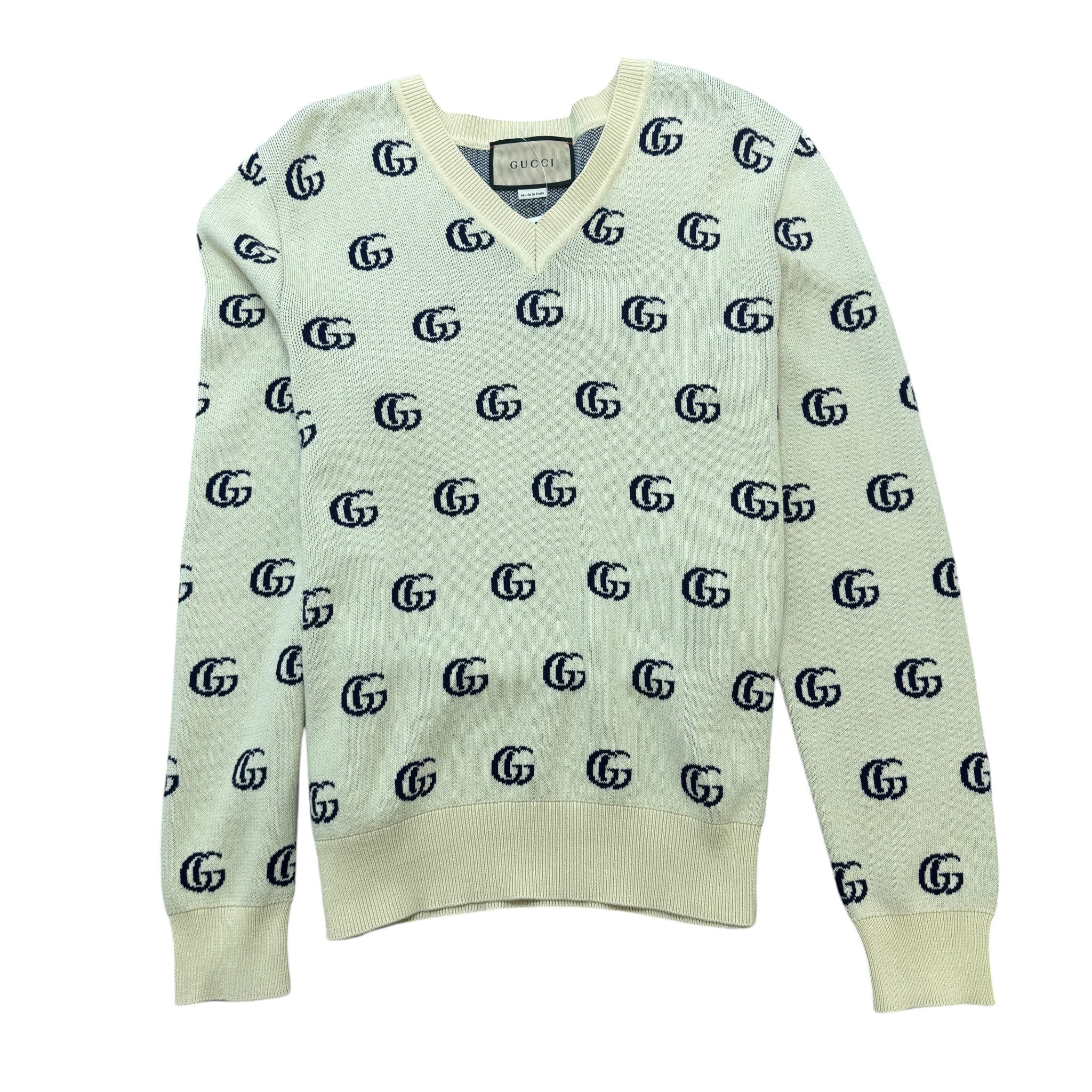 Men's Gg Supreme Jumper Beige Size S