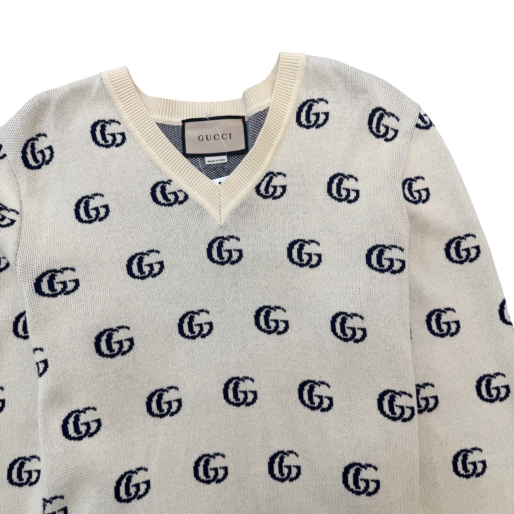 Men's Gg Supreme Jumper Beige Size S