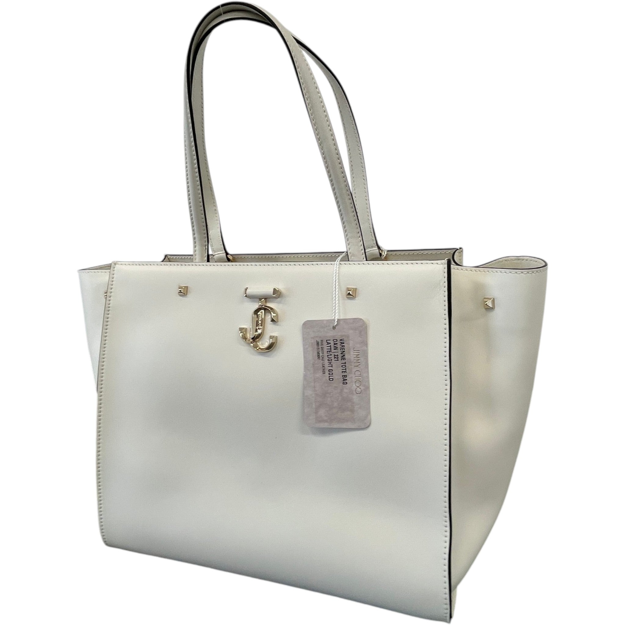 Women's Avenue Logo-Embellished Tote Bag White