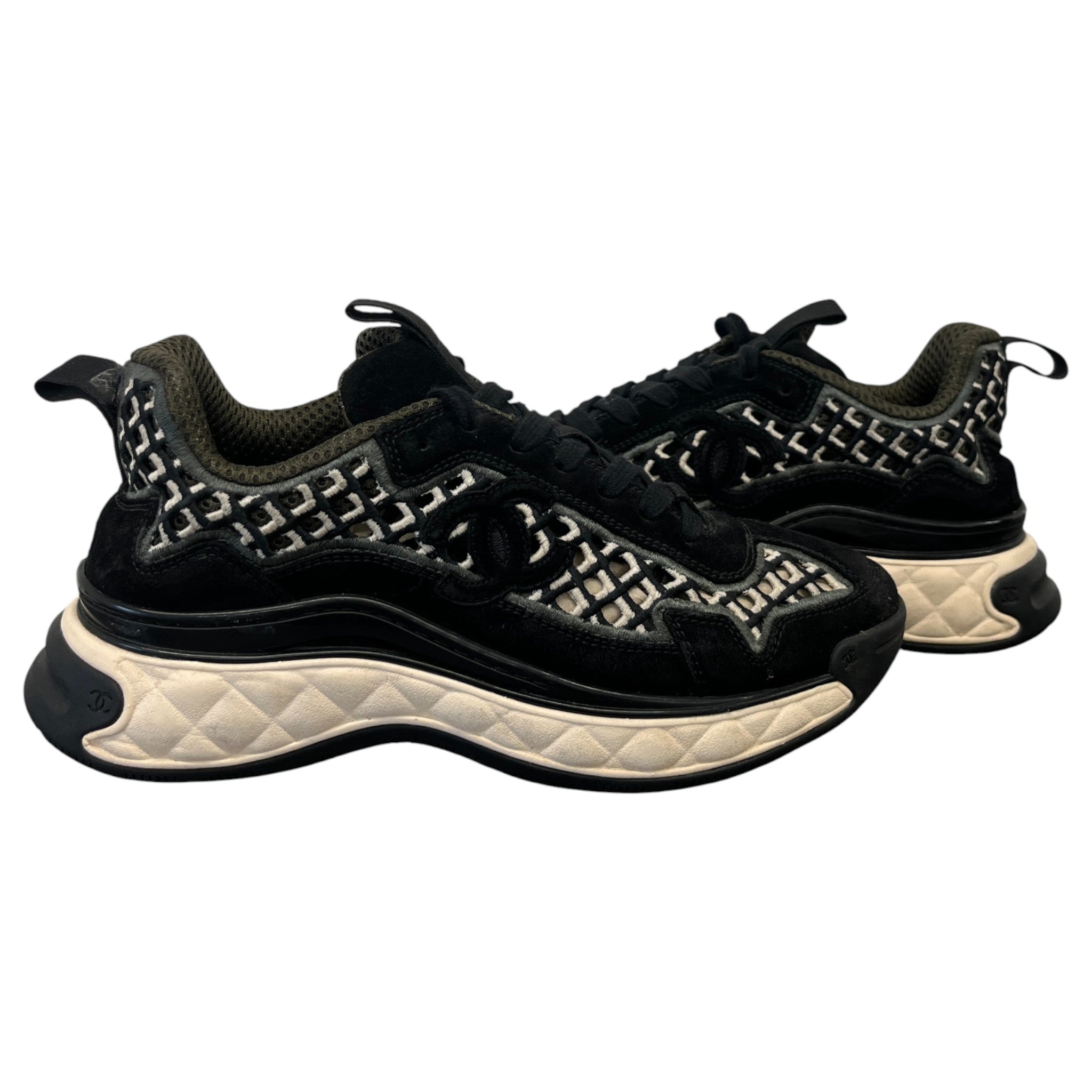 Women's Damen Cc Runner Tweed Low Trainers Black Size EU 37.5 / UK 4.5