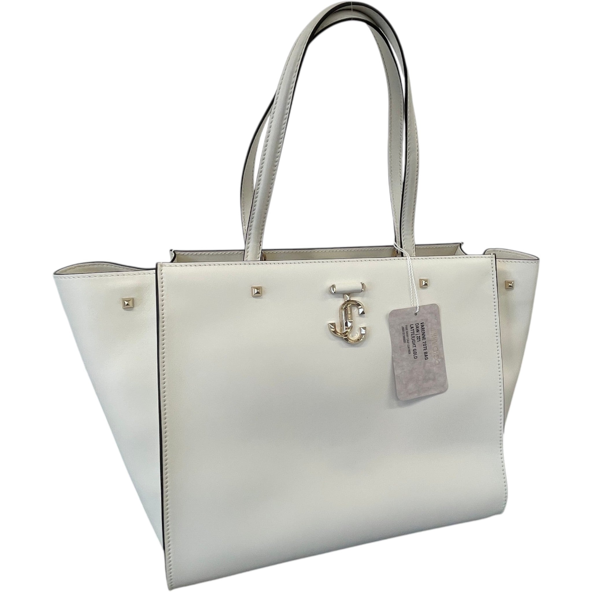 Women's Avenue Logo-Embellished Tote Bag White