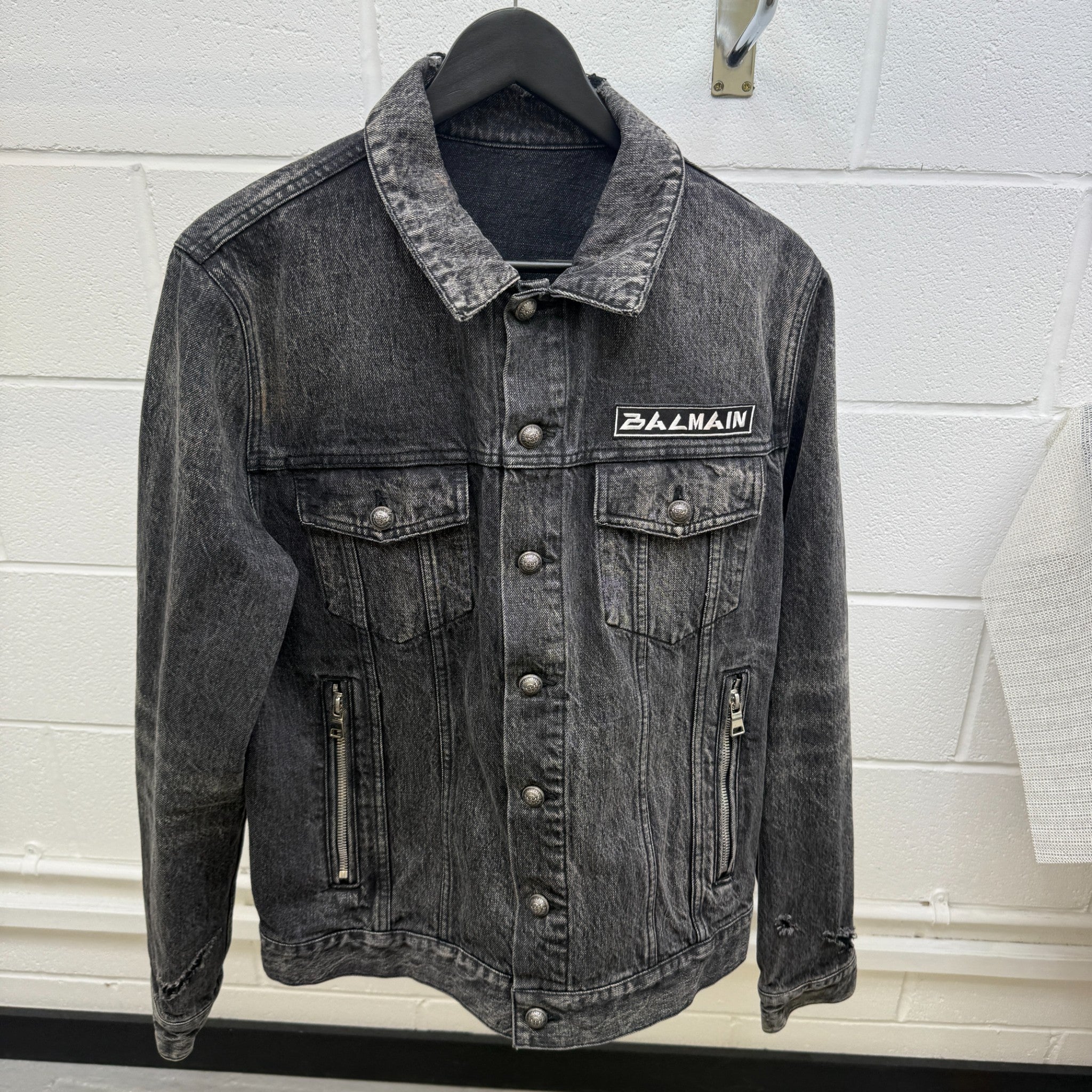 Men's Logo Patch Jacket Black Size IT 50 / L