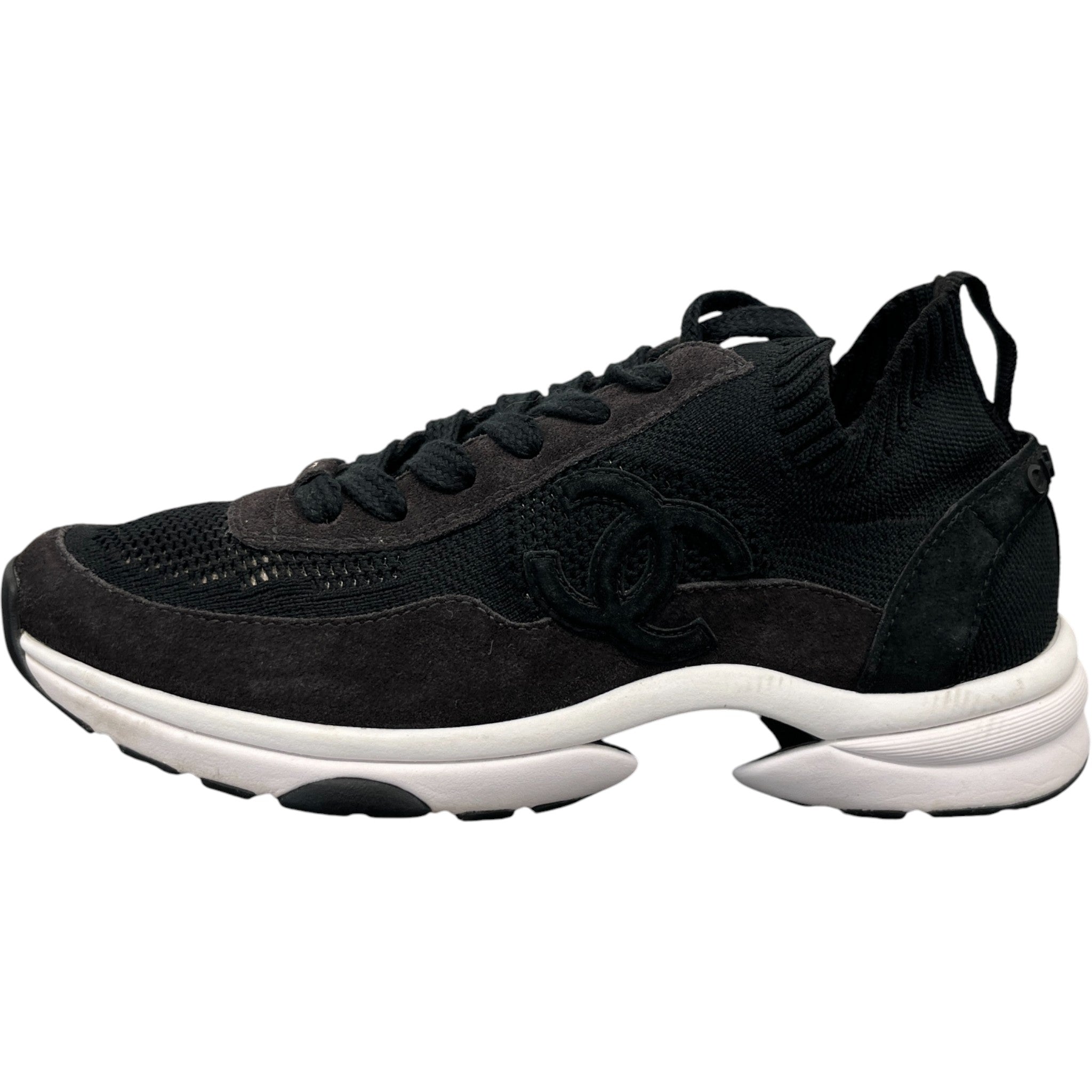 Women's Cc Logo Low Trainers Black Size EU 39 / UK 6