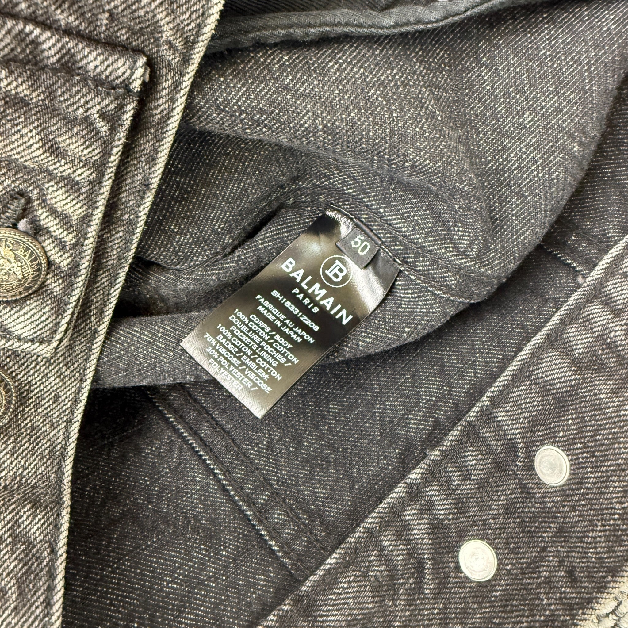 Men's Logo Patch Jacket Black Size IT 50 / L