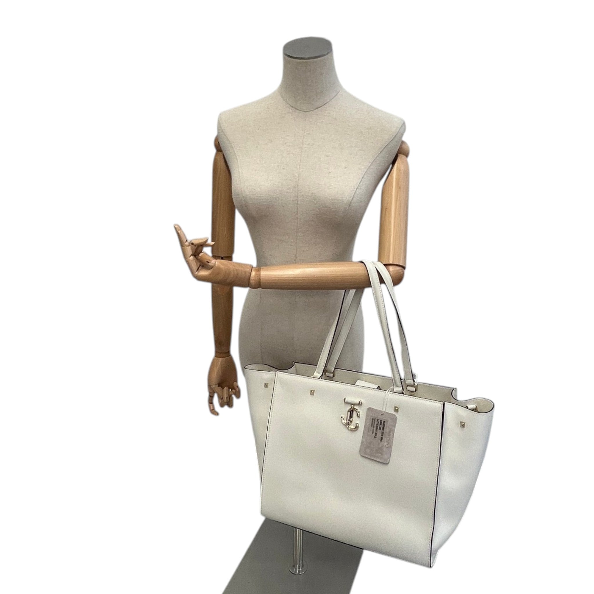 Women's Avenue Logo-Embellished Tote Bag White