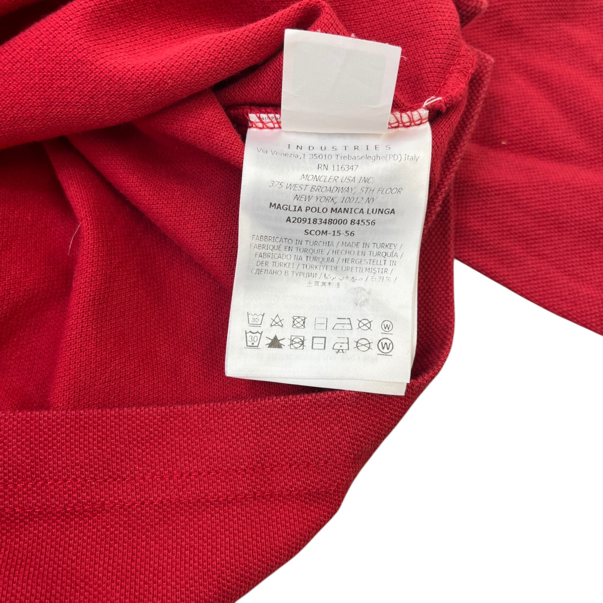 Men's Maglia Polo Shirt Red Size S