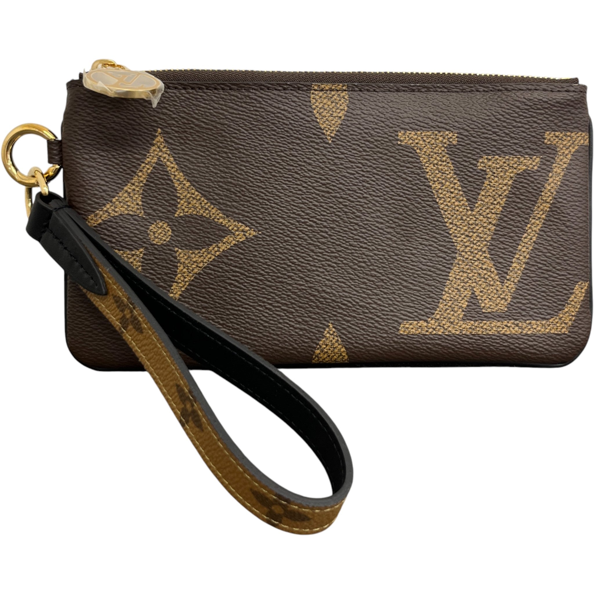 Women's Reverse Monogram Giant Trio Pouch Brown