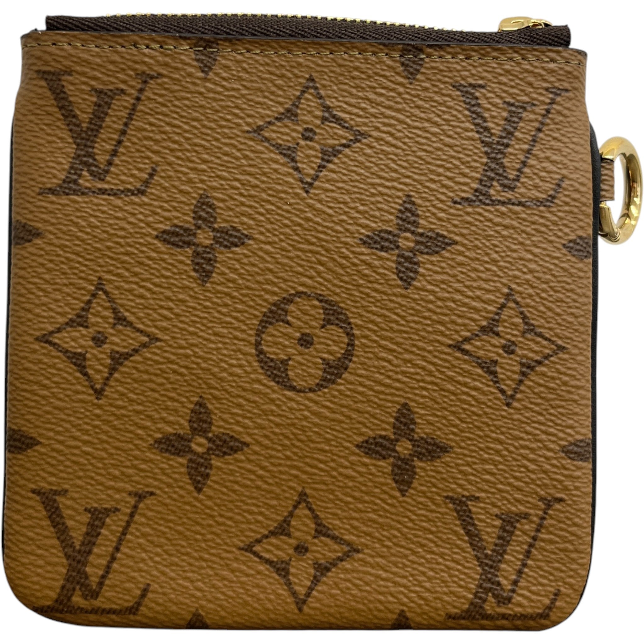 Women's Reverse Monogram Giant Trio Pouch Brown