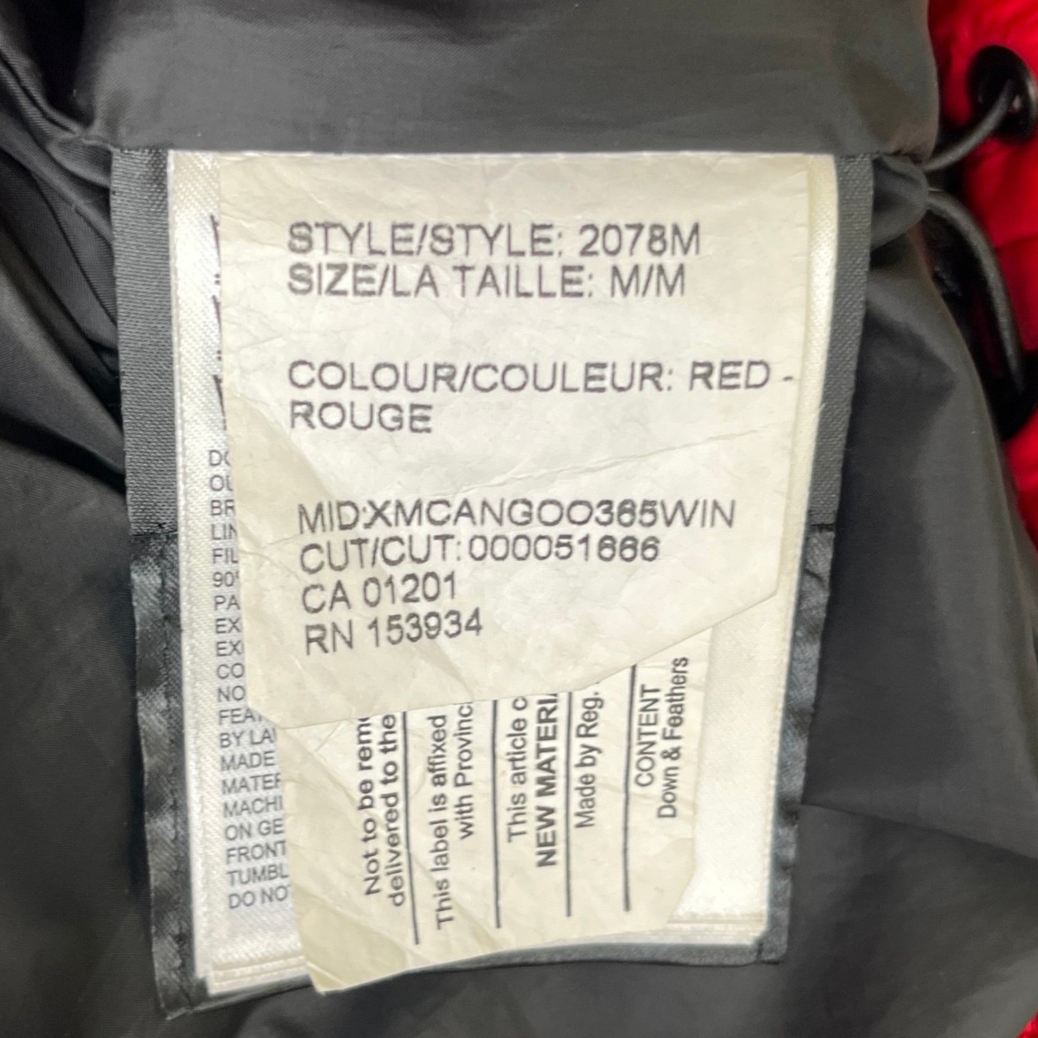 Men's Approach Down Jacket Red Size M