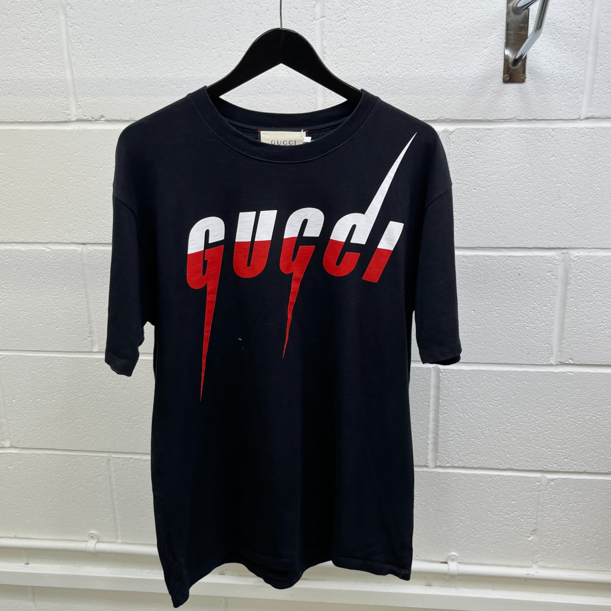 Men's Blade Print T-Shirt Black Size XL