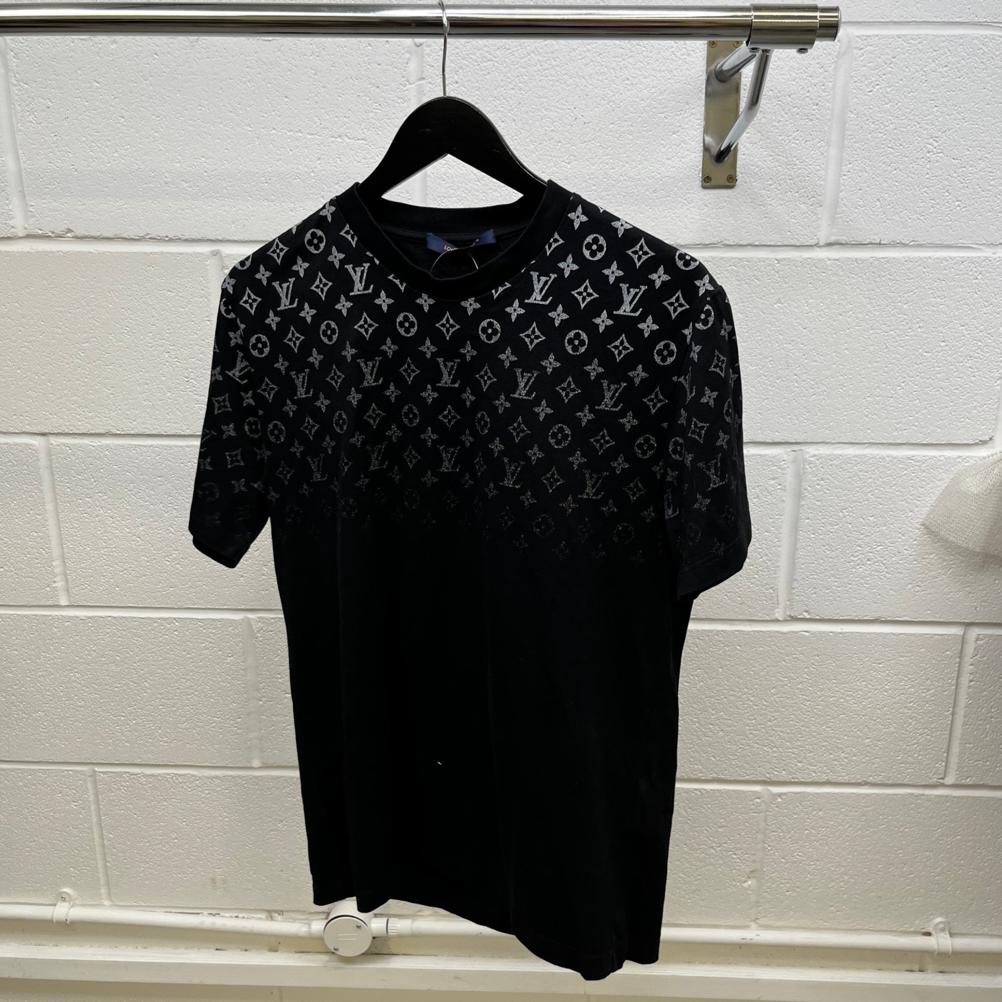 Men's Monogram Gradient T-Shirt Black Size M
