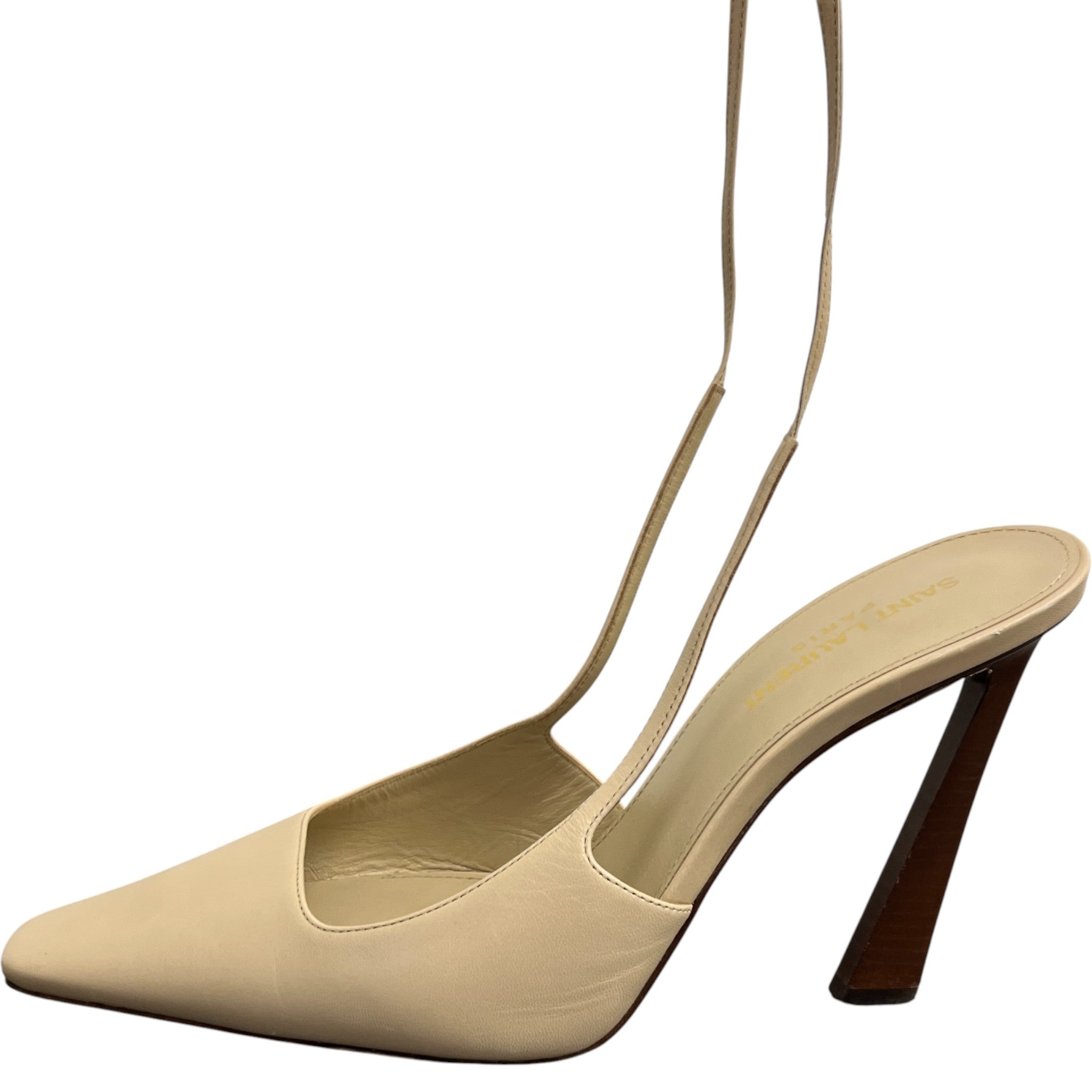 Women's Blade 105 Slingback Heels Beige Size EU 39 / UK 6