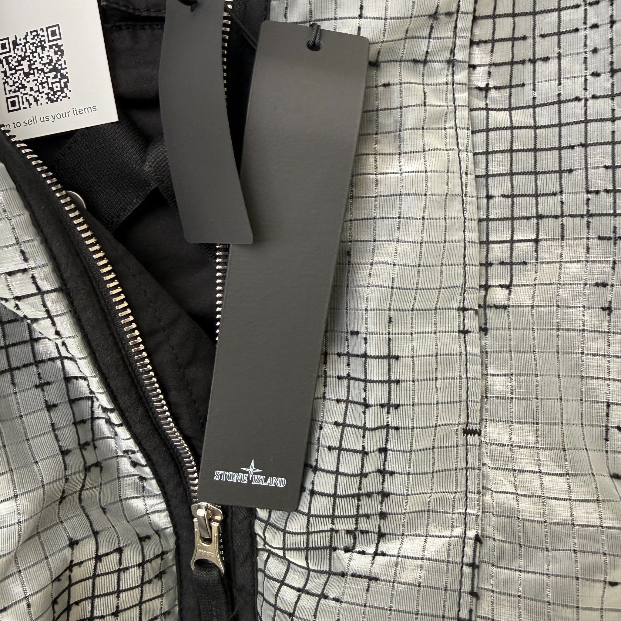 Men's Shadow Project Applique Logo Jacket Grey Size M