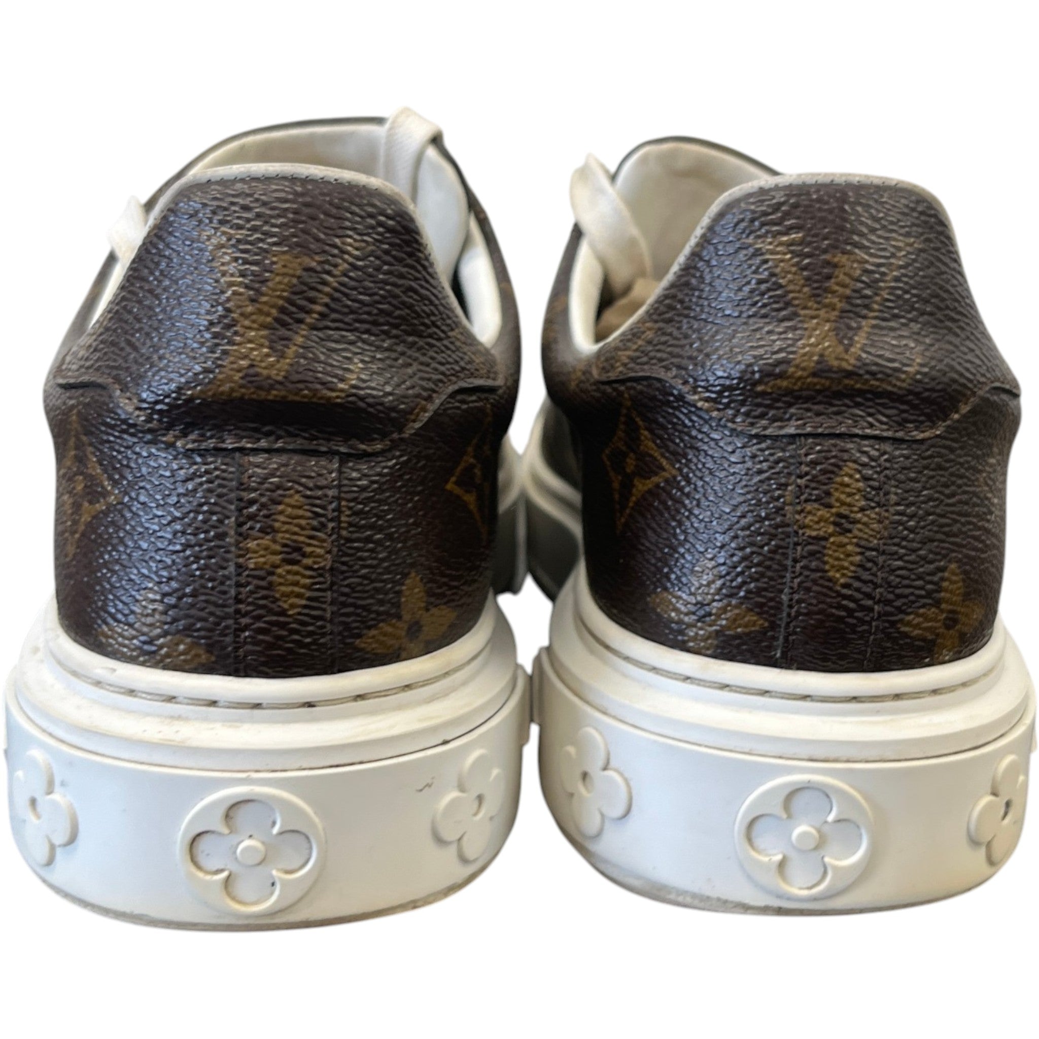 Women's Monogram Time Out Low Trainers Brown Size EU 38 / UK 5