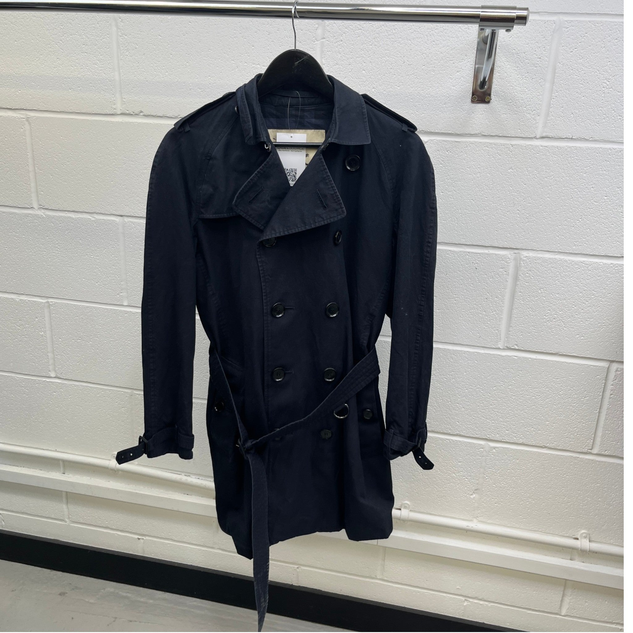 Men's Heritage Kensington Trench Jacket Navy Size IT 48 / M
