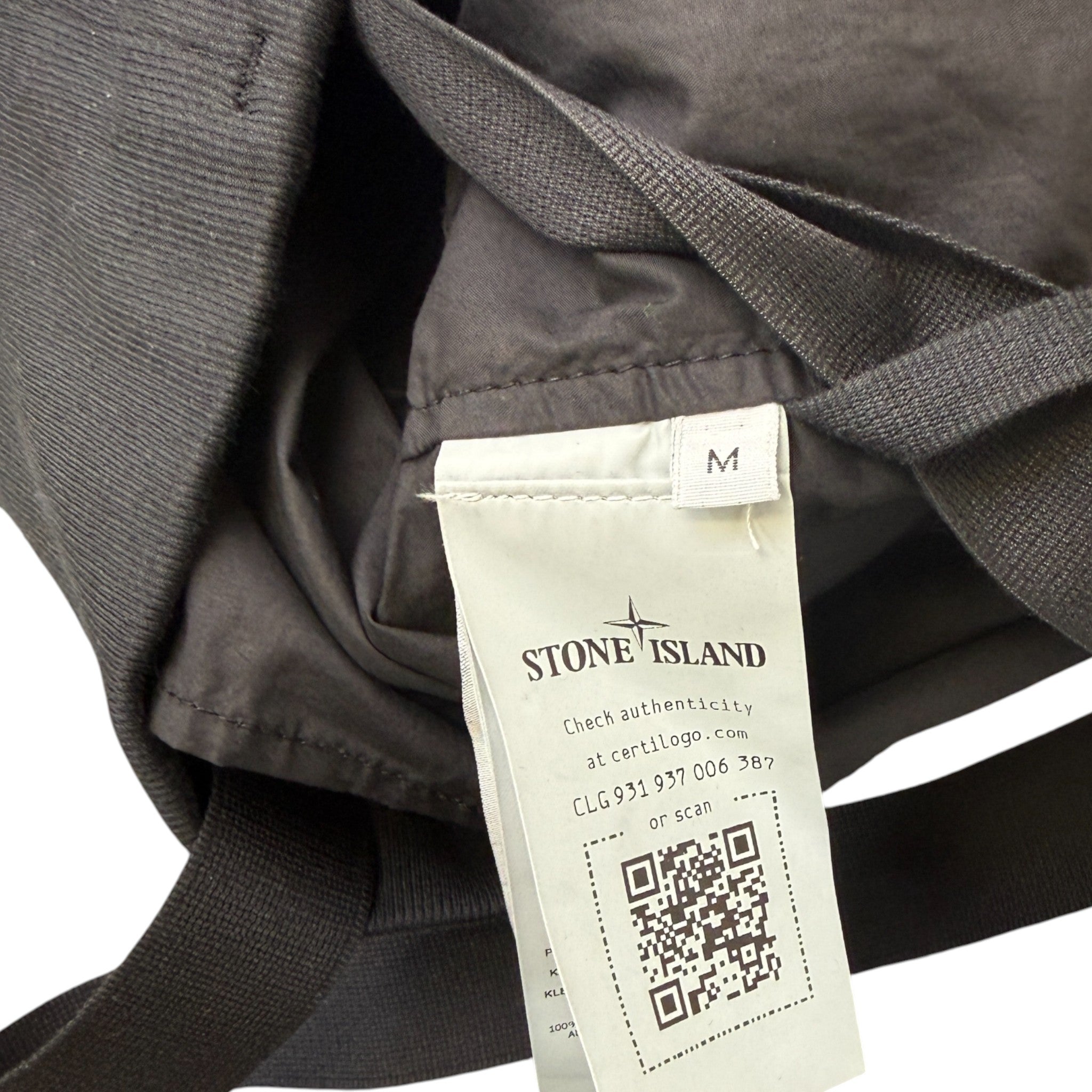 Men's Shadow Project Applique Logo Jacket Grey Size M