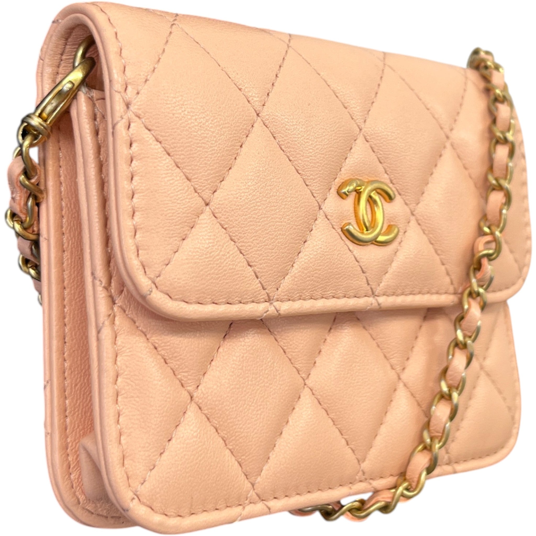 Women's Pearl Crush Lambskin Handbag Pink