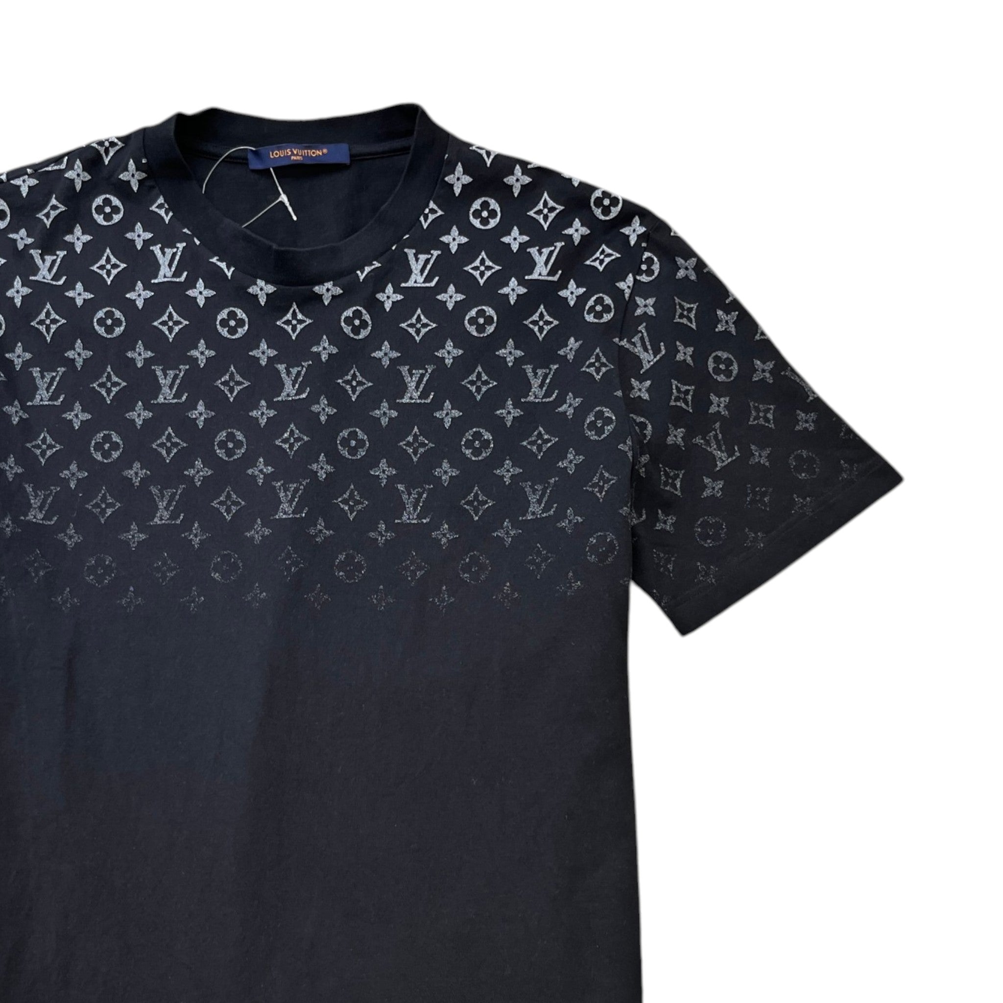 Men's Monogram Gradient T-Shirt Black Size M