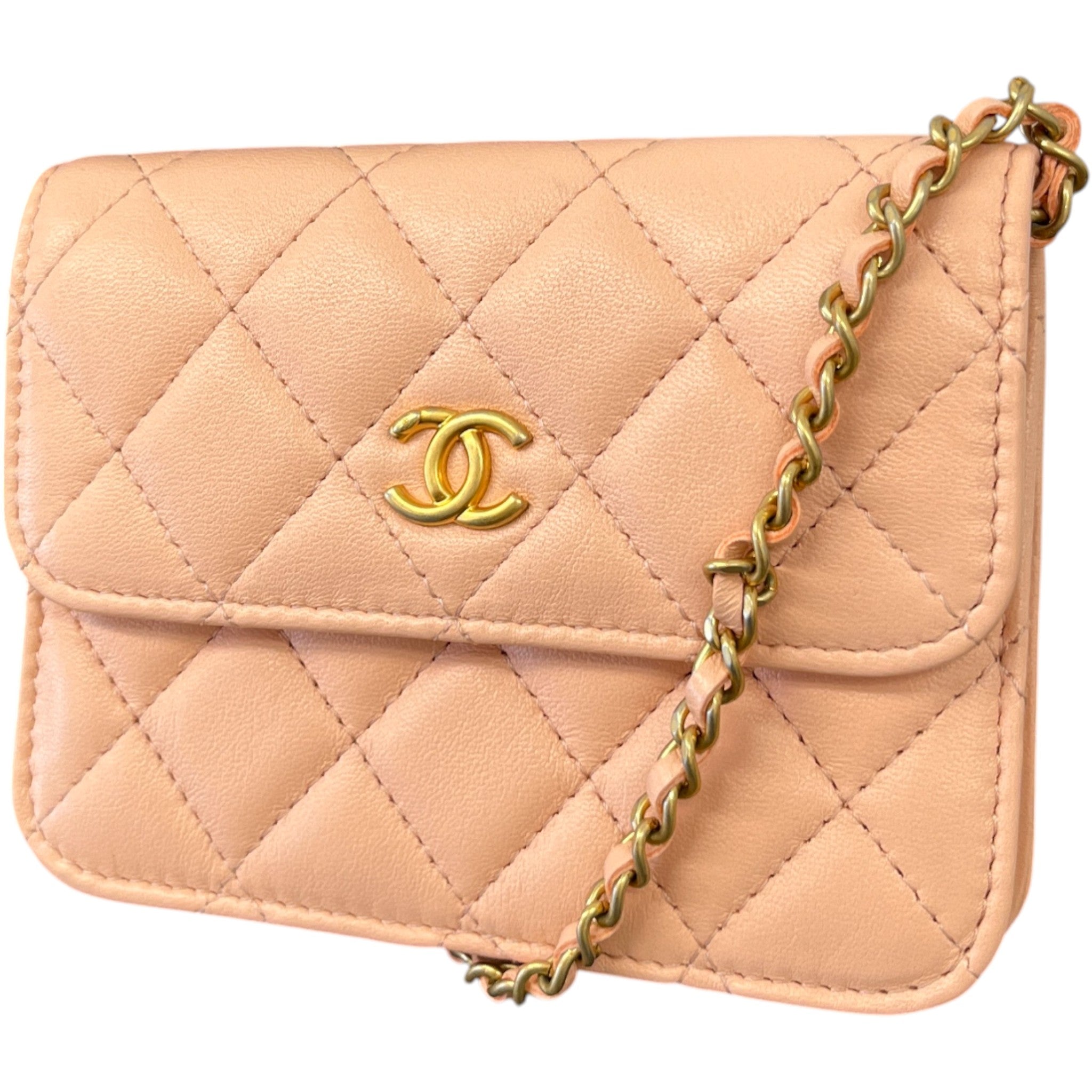 Women's Pearl Crush Lambskin Handbag Pink