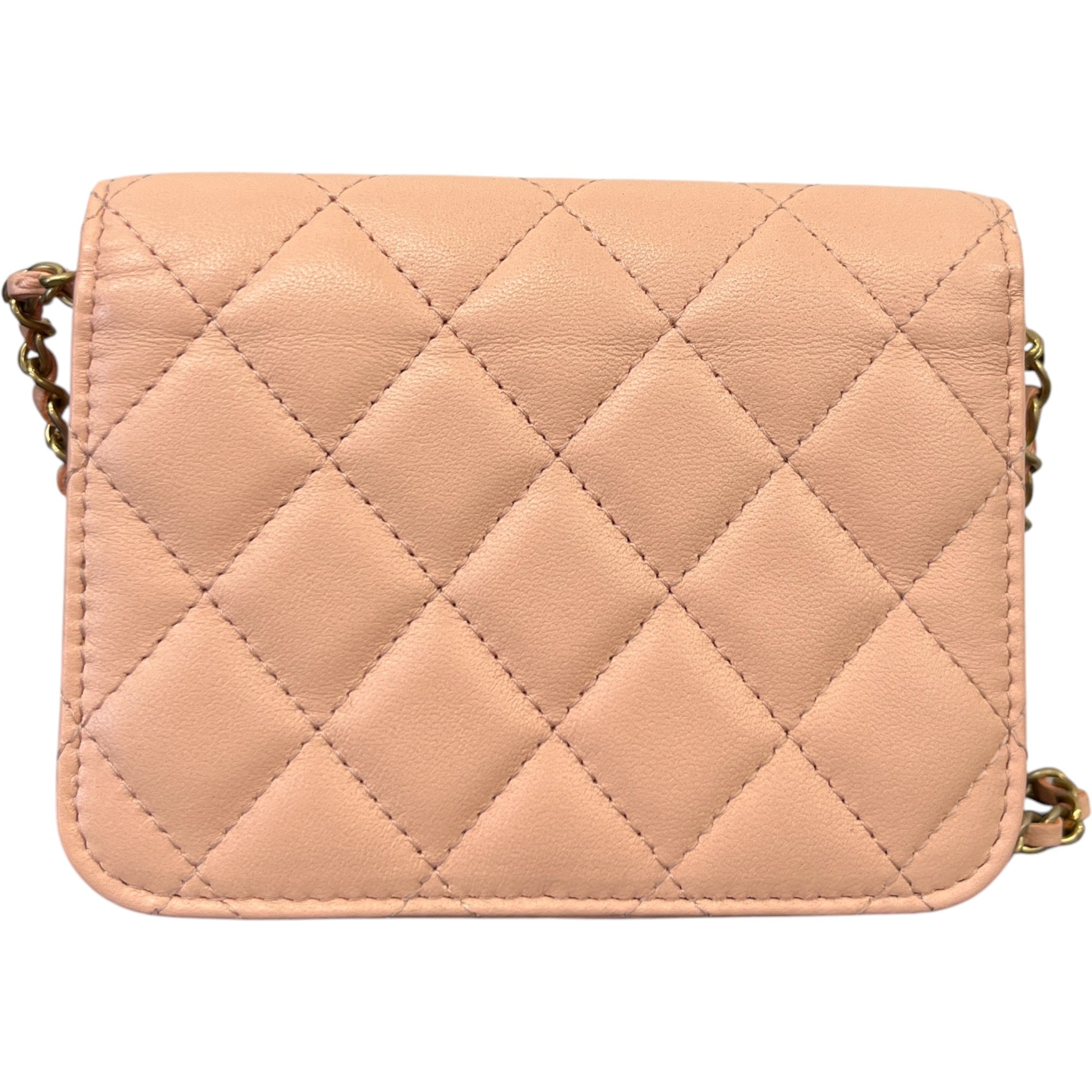 Women's Pearl Crush Lambskin Handbag Pink