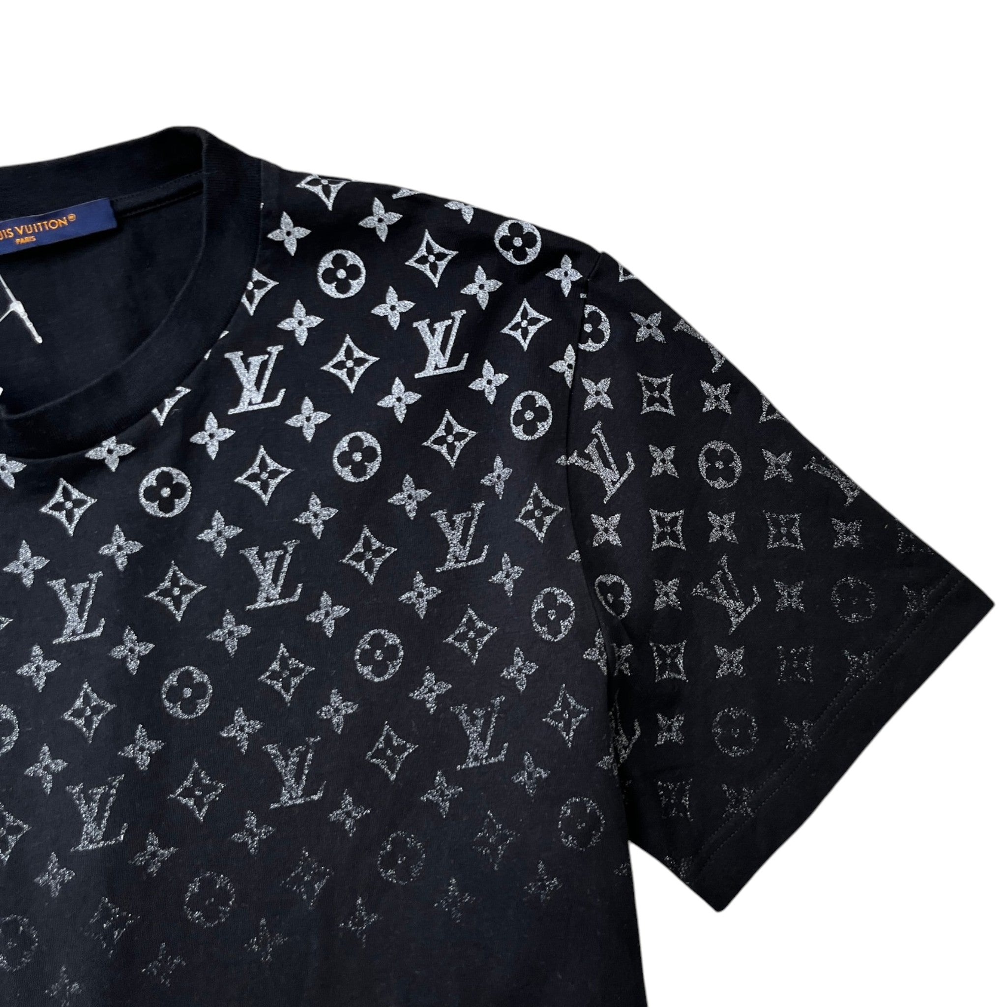 Men's Monogram Gradient T-Shirt Black Size M