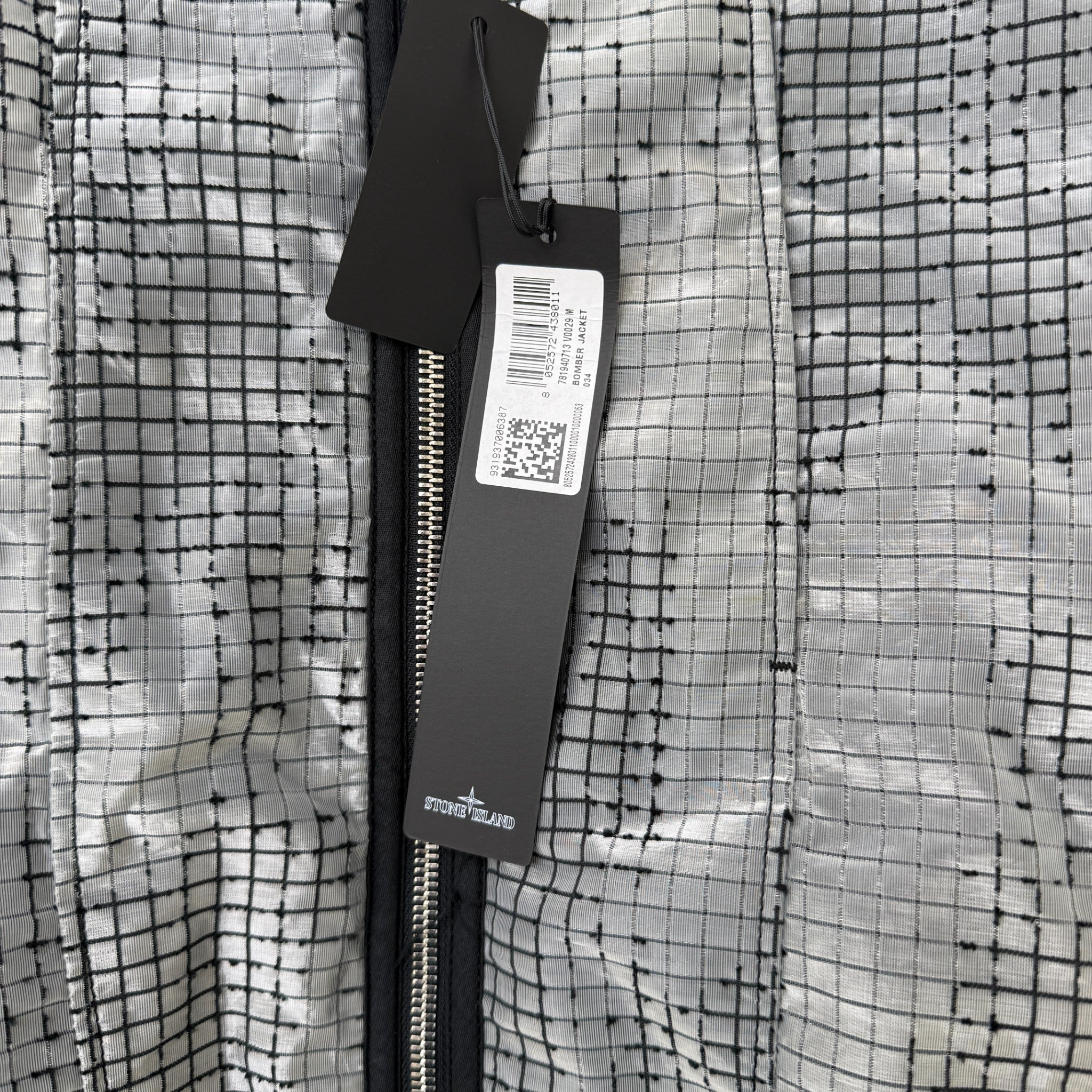 Men's Shadow Project Applique Logo Jacket Grey Size M