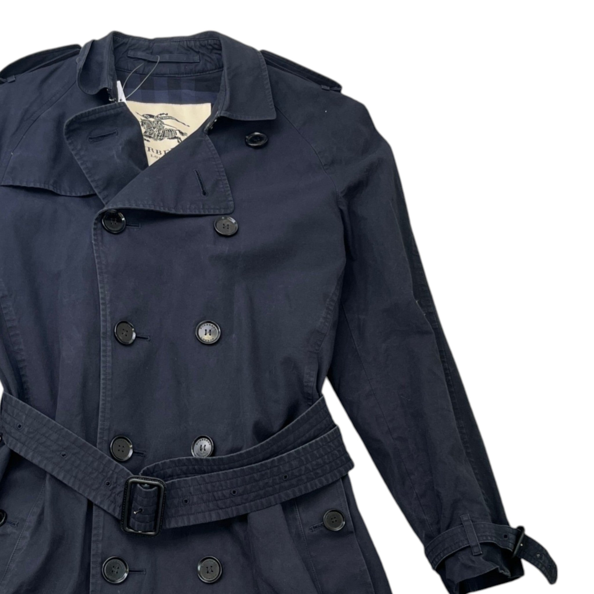 Men's Heritage Kensington Trench Jacket Navy Size IT 48 / M