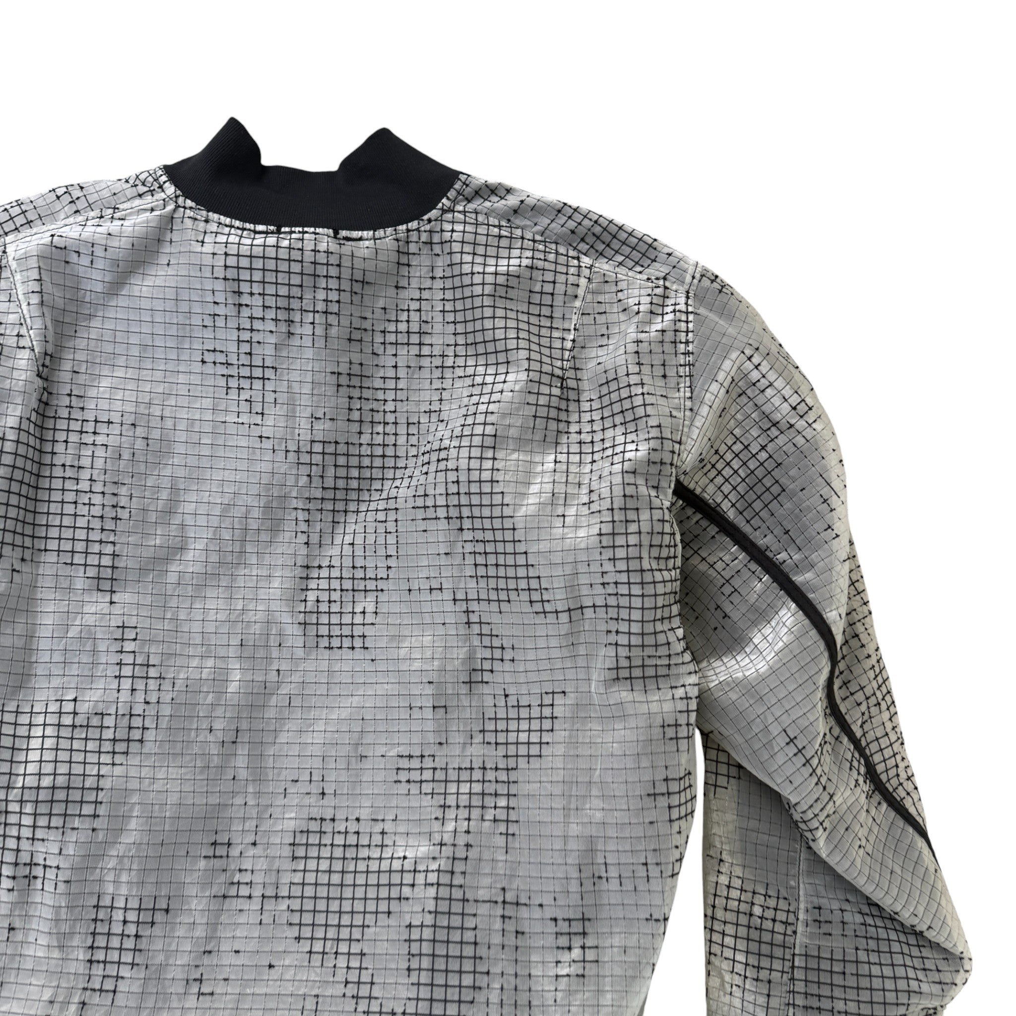 Men's Shadow Project Applique Logo Jacket Grey Size M