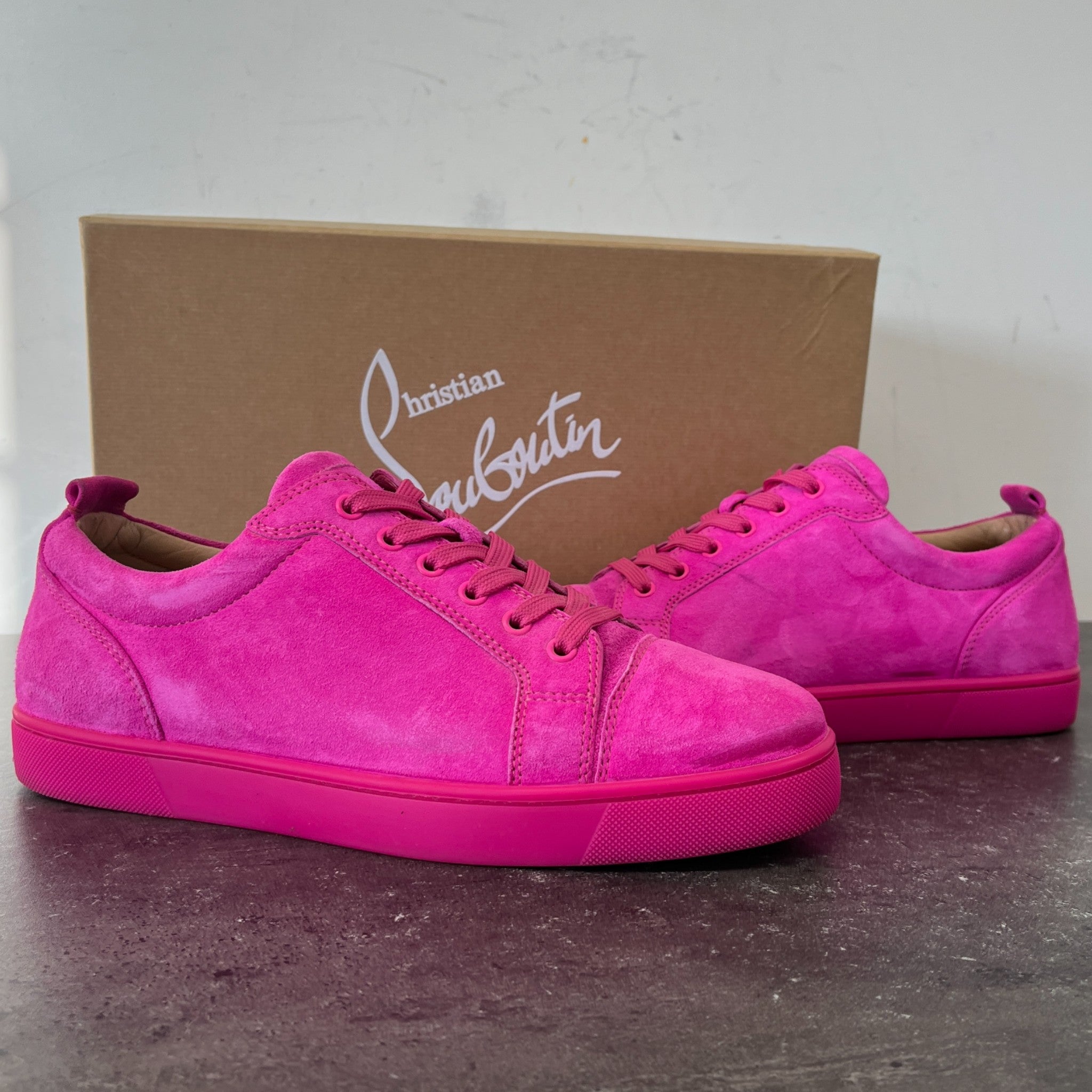 Men's Louis Junior Flat Low Trainers Pink Size EU 42 / UK 8
