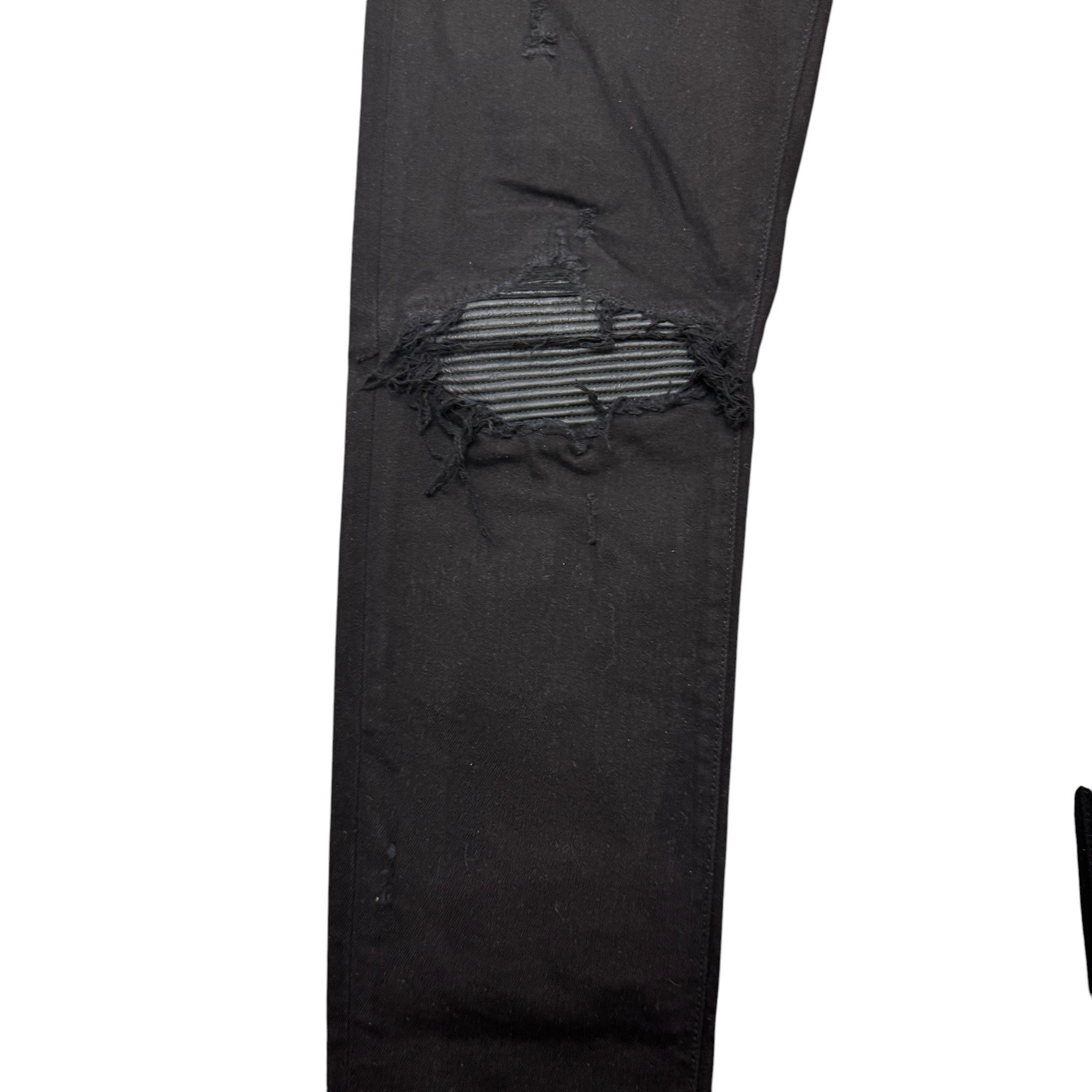 Men's Mx1 Distressed Jeans Black Size Waist 34"