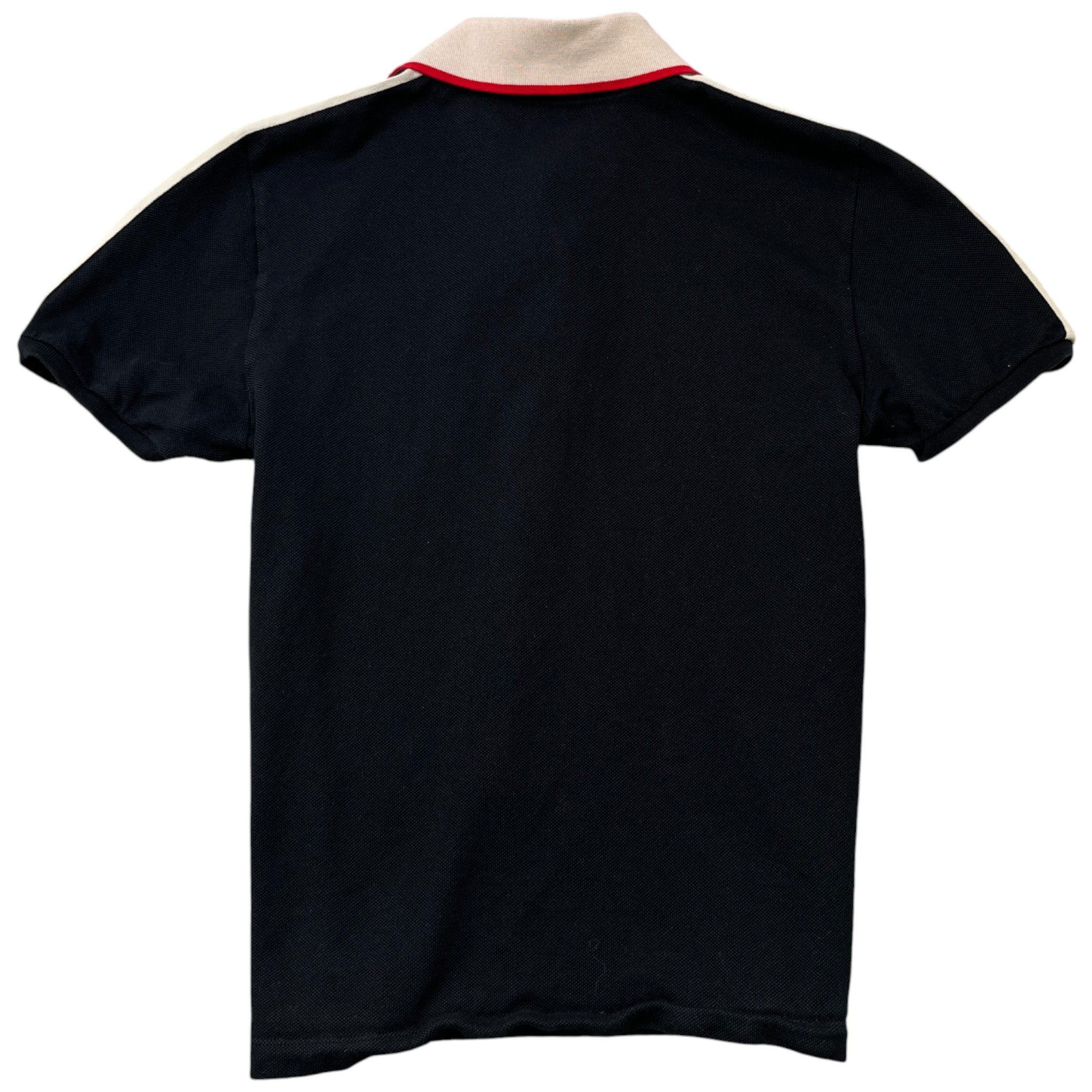 Men's Tape Logo Polo Shirt Black Size L