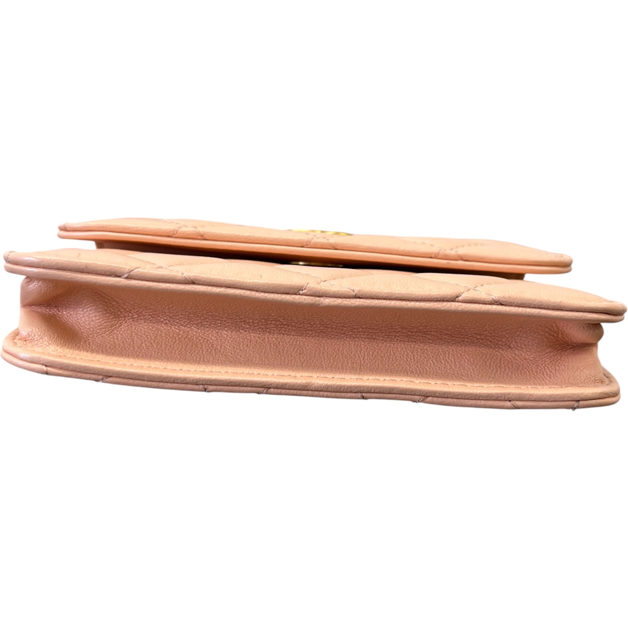 Women's Pearl Crush Lambskin Handbag Pink